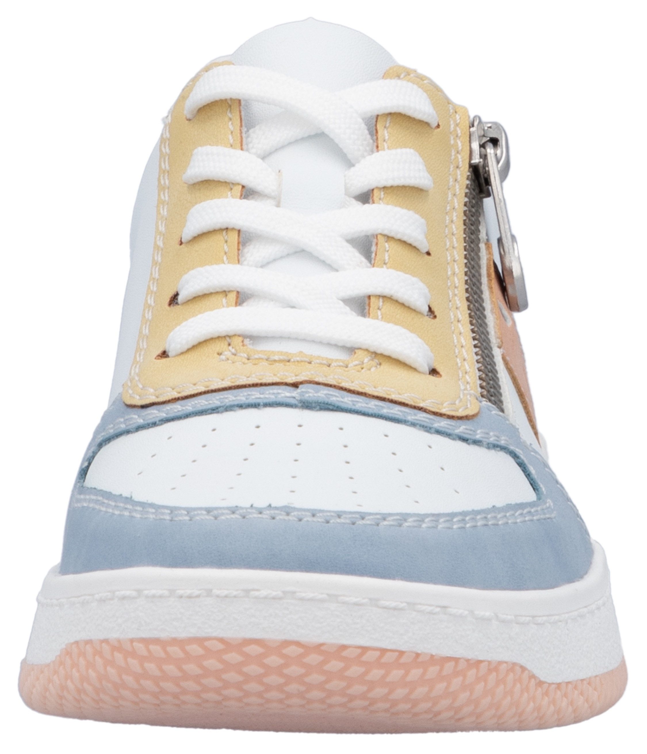 RIEKER Sport Sneakers in actuele kleurcombinatie, vrijetijdsschoen, lage schoen, veterschoen