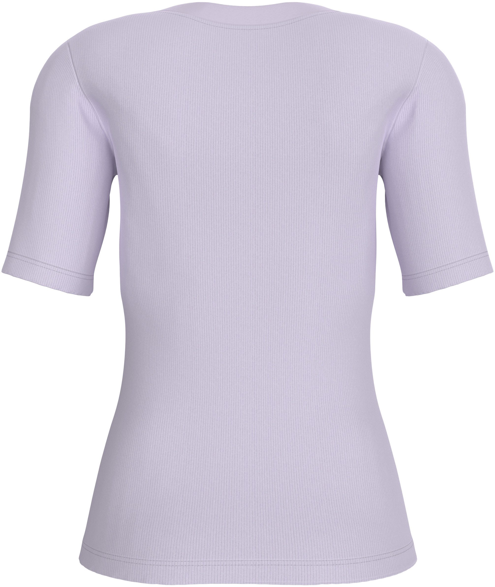 Calvin Klein T-shirt WOVEN LABEL RIB V-NECK TEE