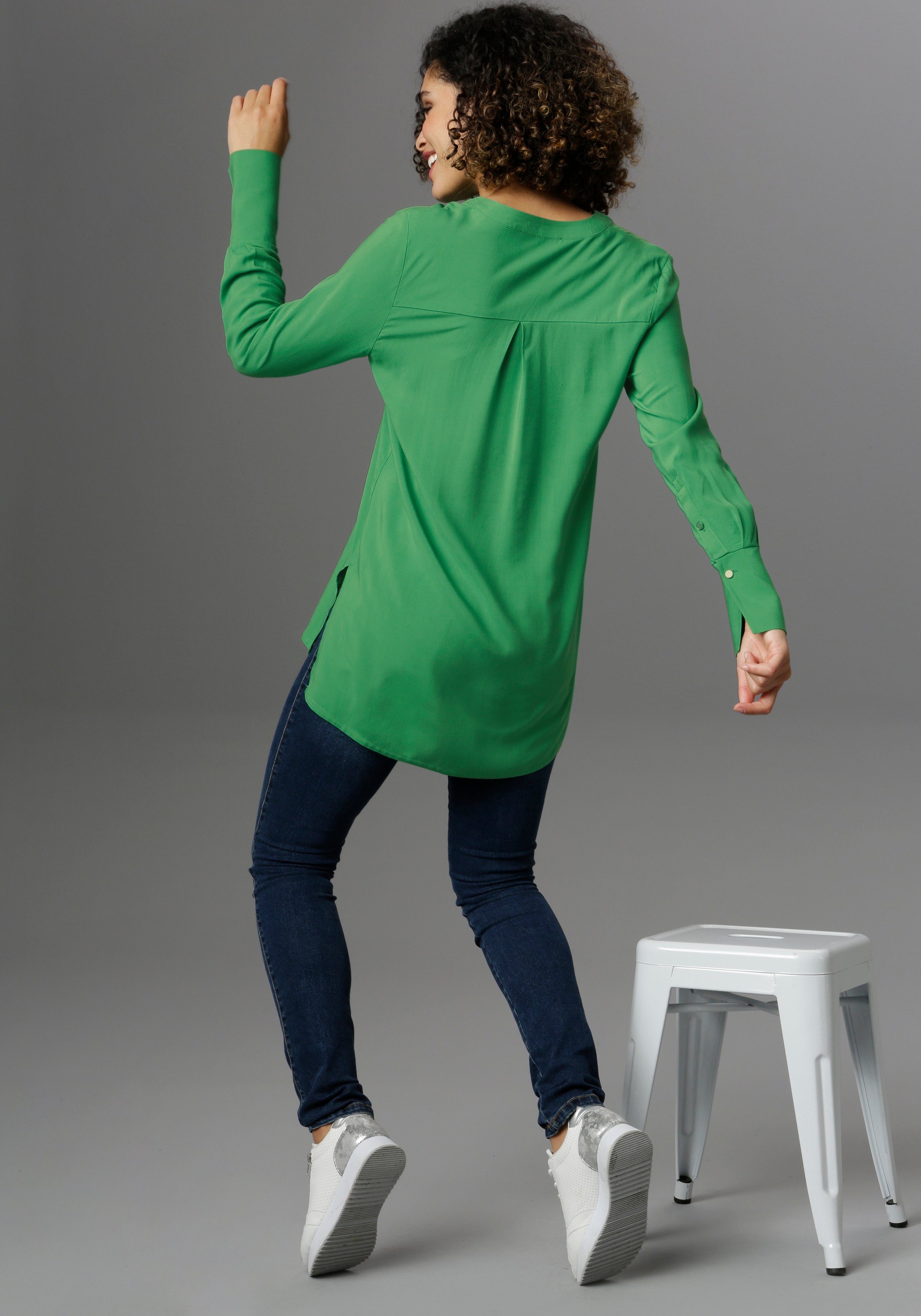 Aniston SELECTED Lange blouse met extra-lange manchetten