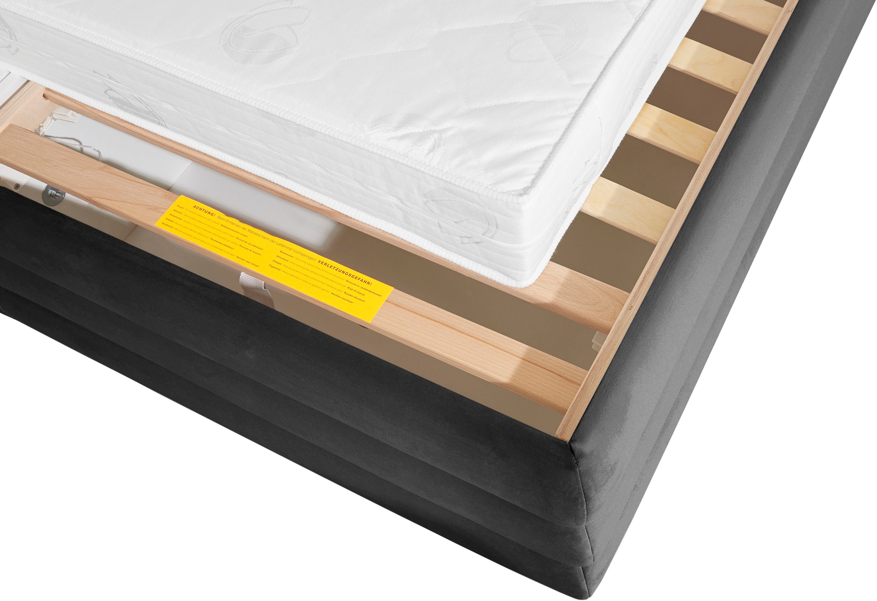 LeGer Home by Lena Gercke Gestoffeerd bed Maylis naar keuze met en zonder matras en lattenbodem, ook in 200 cm breedte