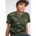kidsworld t-shirt in coole camouflage-look groen