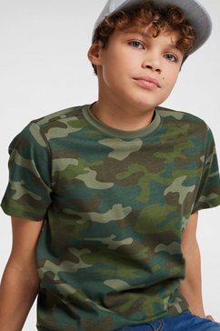 kidsworld t-shirt in coole camouflage-look groen