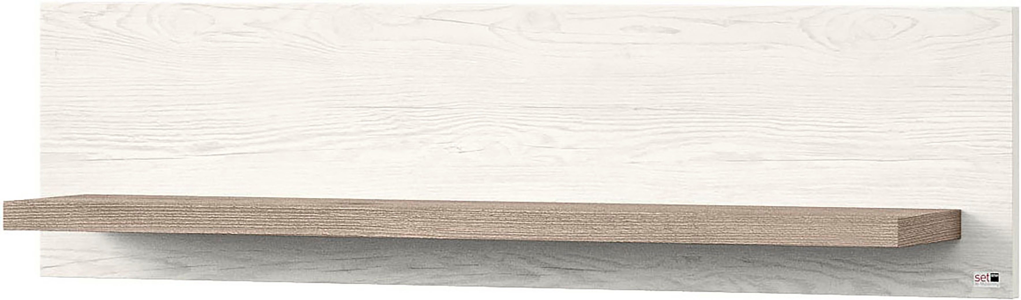set one by Musterring Wandplank York in drie maten en kleuren, verlichting optioneel, 1 legplank