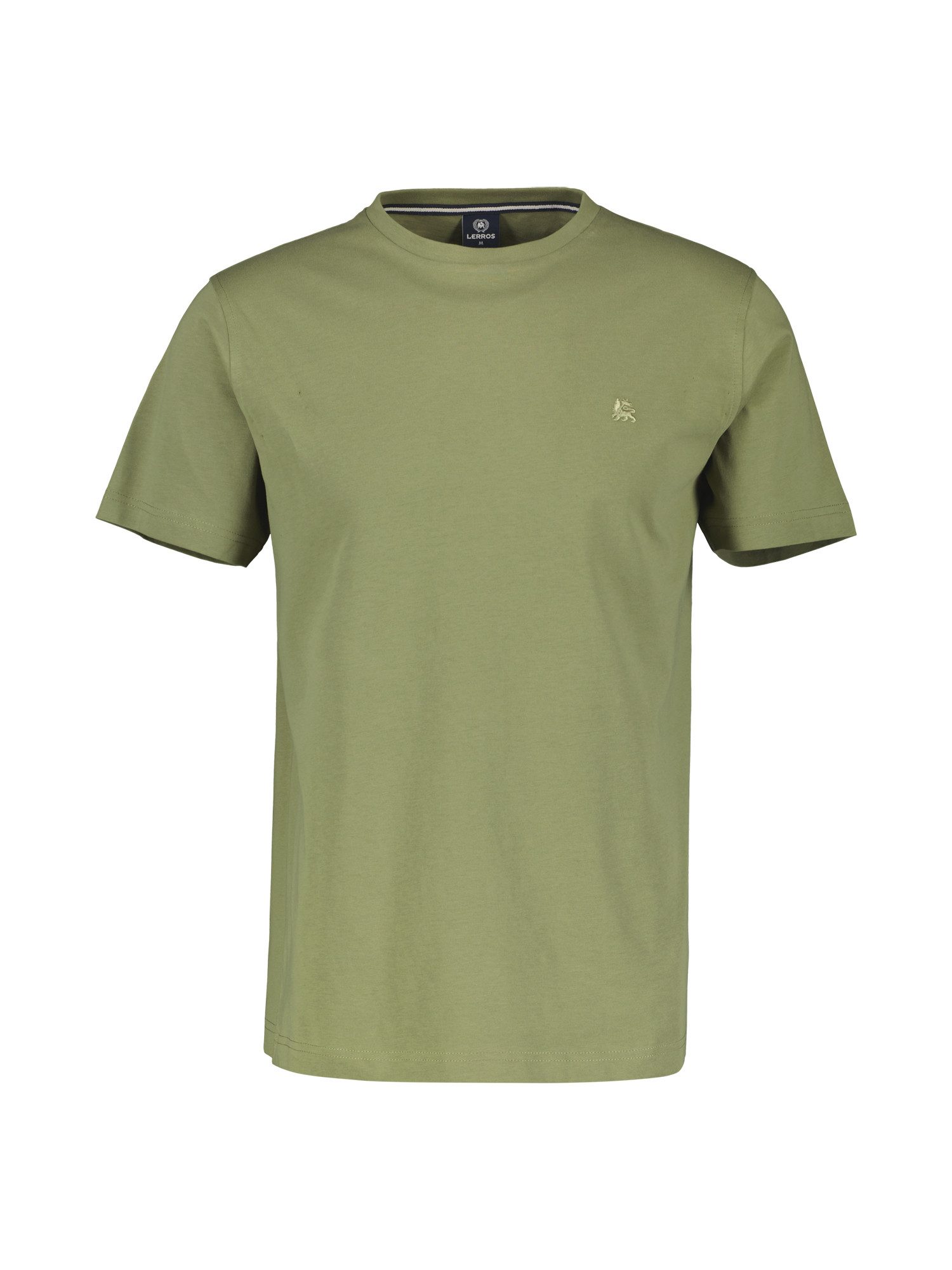 Lerros T-shirt LERROS basic T-shirt met logostiksel, effen