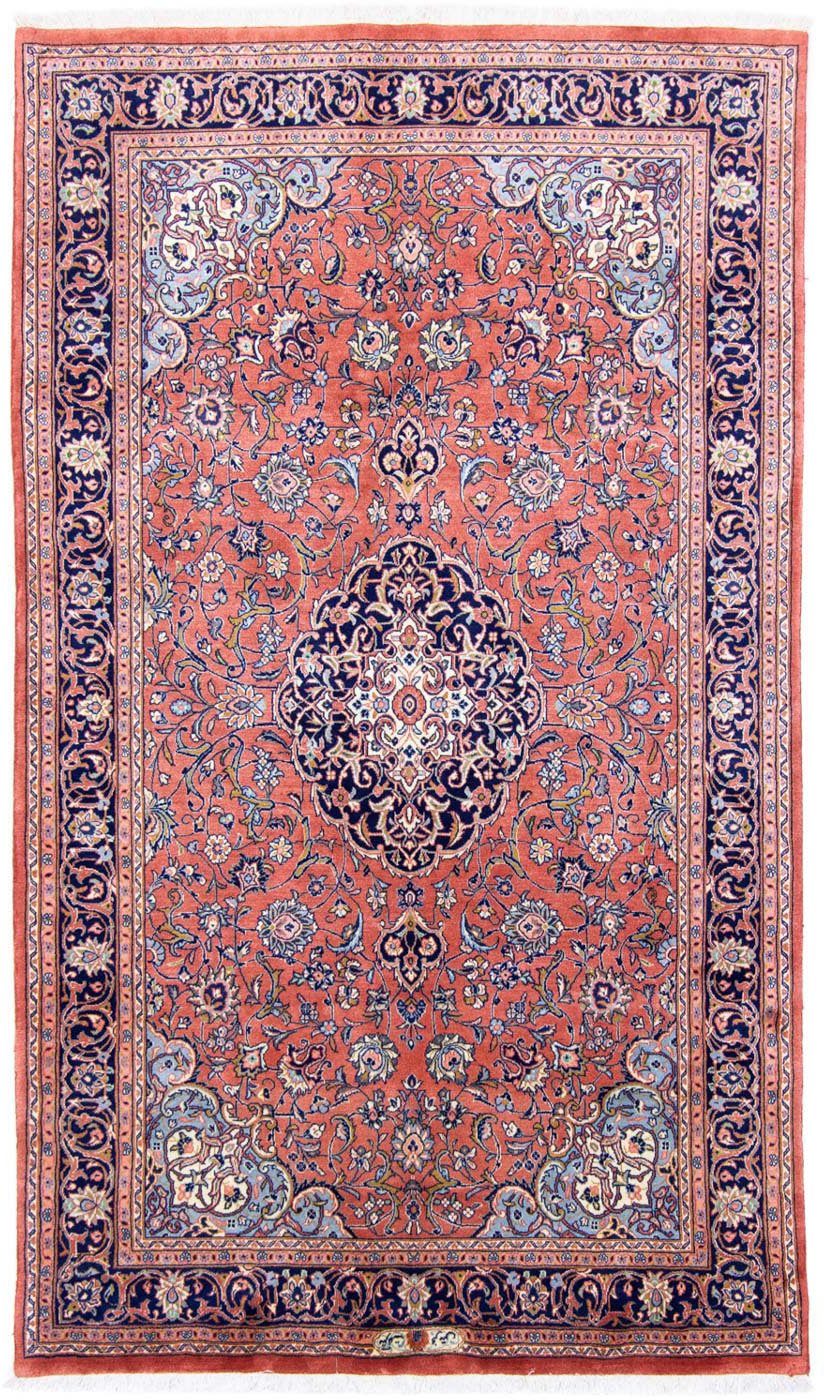 morgenland Wollen kleed Sarough medaillon rosso chiaro 284 x 168 cm Uniek exemplaar met certificaat