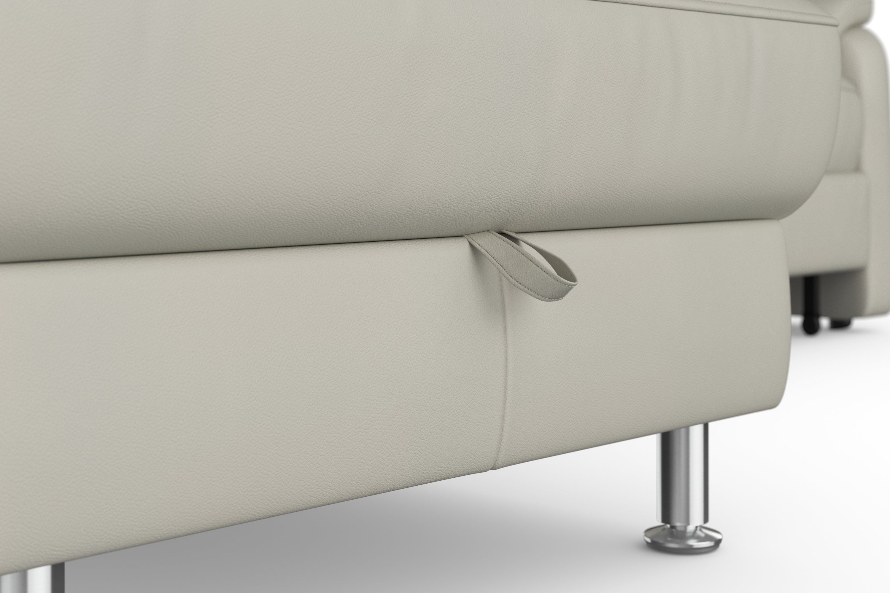 sit&more Hoekbank Freetown L-vorm met verstelbare hoofdsteun en comfortabele binnenvering