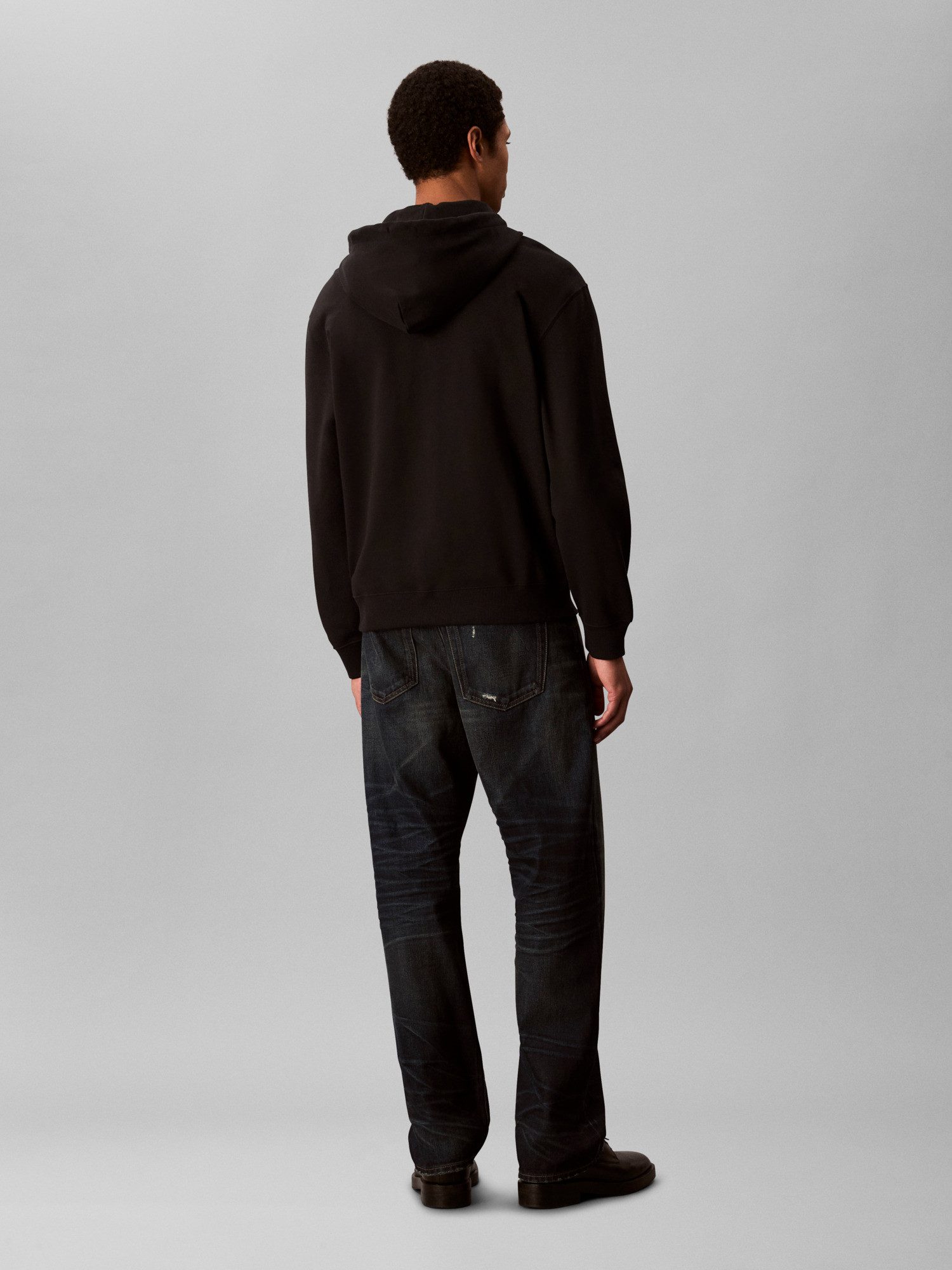 Calvin Klein Hoodie LS EU 350TERRY MONOGRAM FZ HOODI