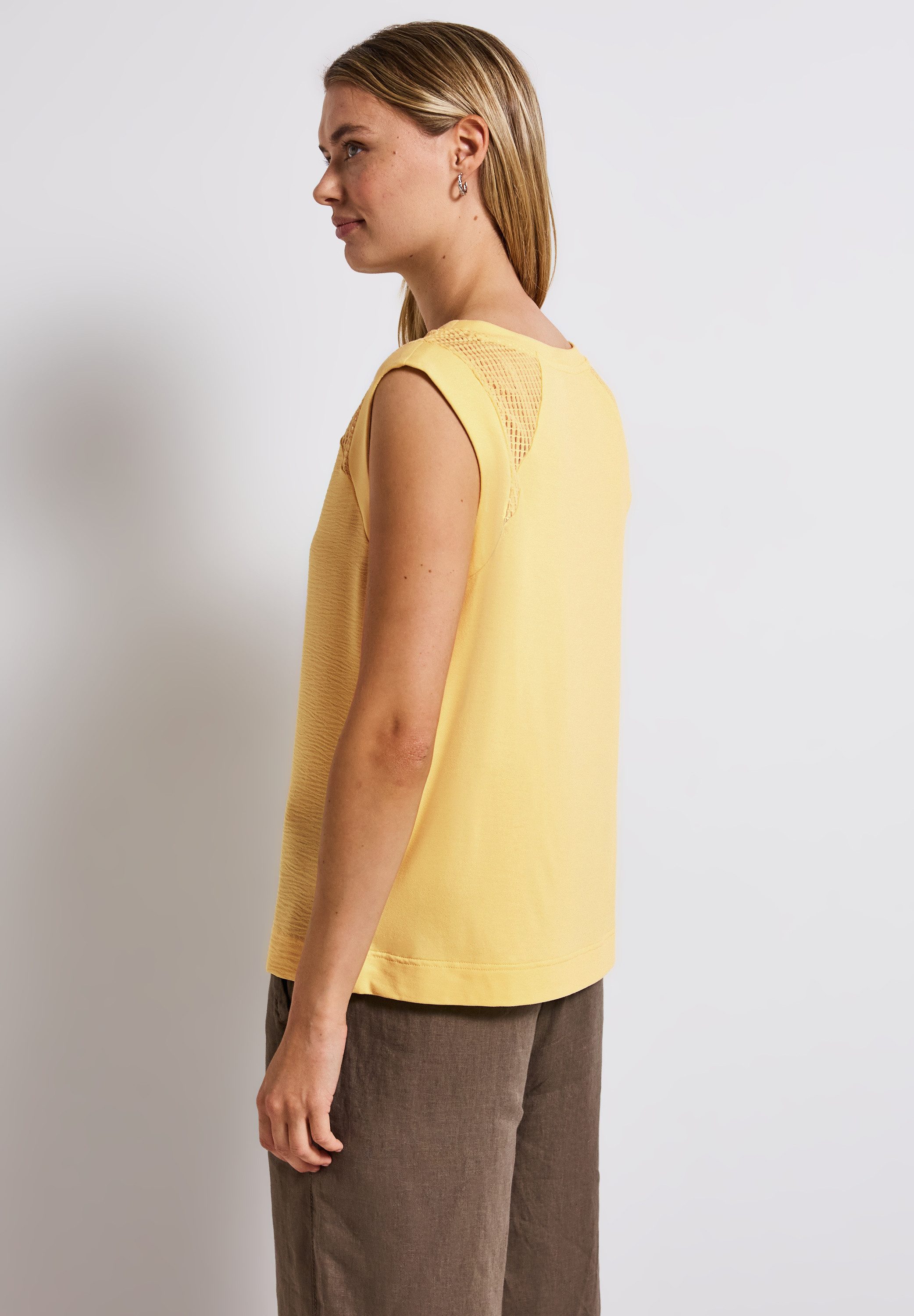 STREET ONE Shirttop met mesh details