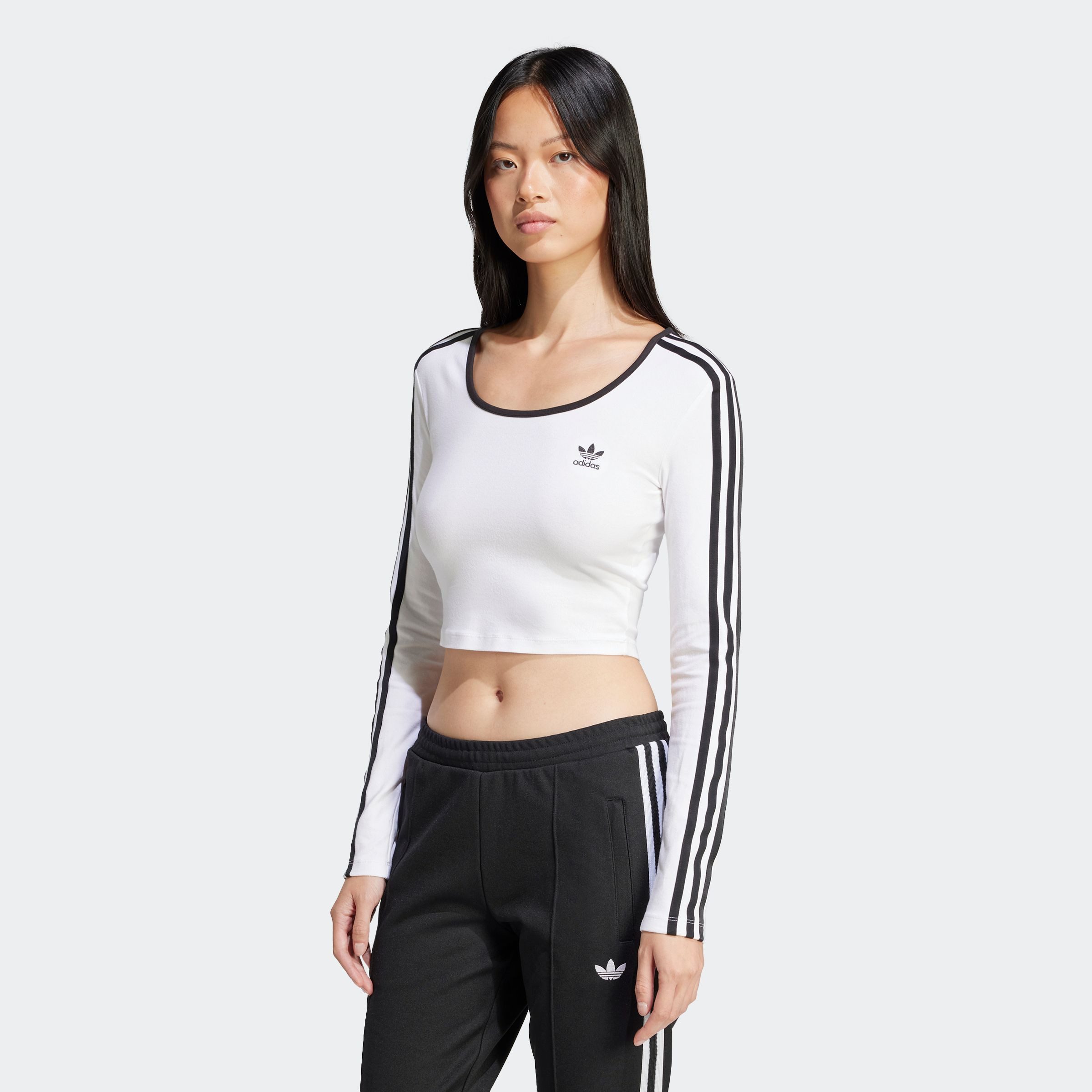 adidas Originals Shirt met lange mouwen 3S LS CROP