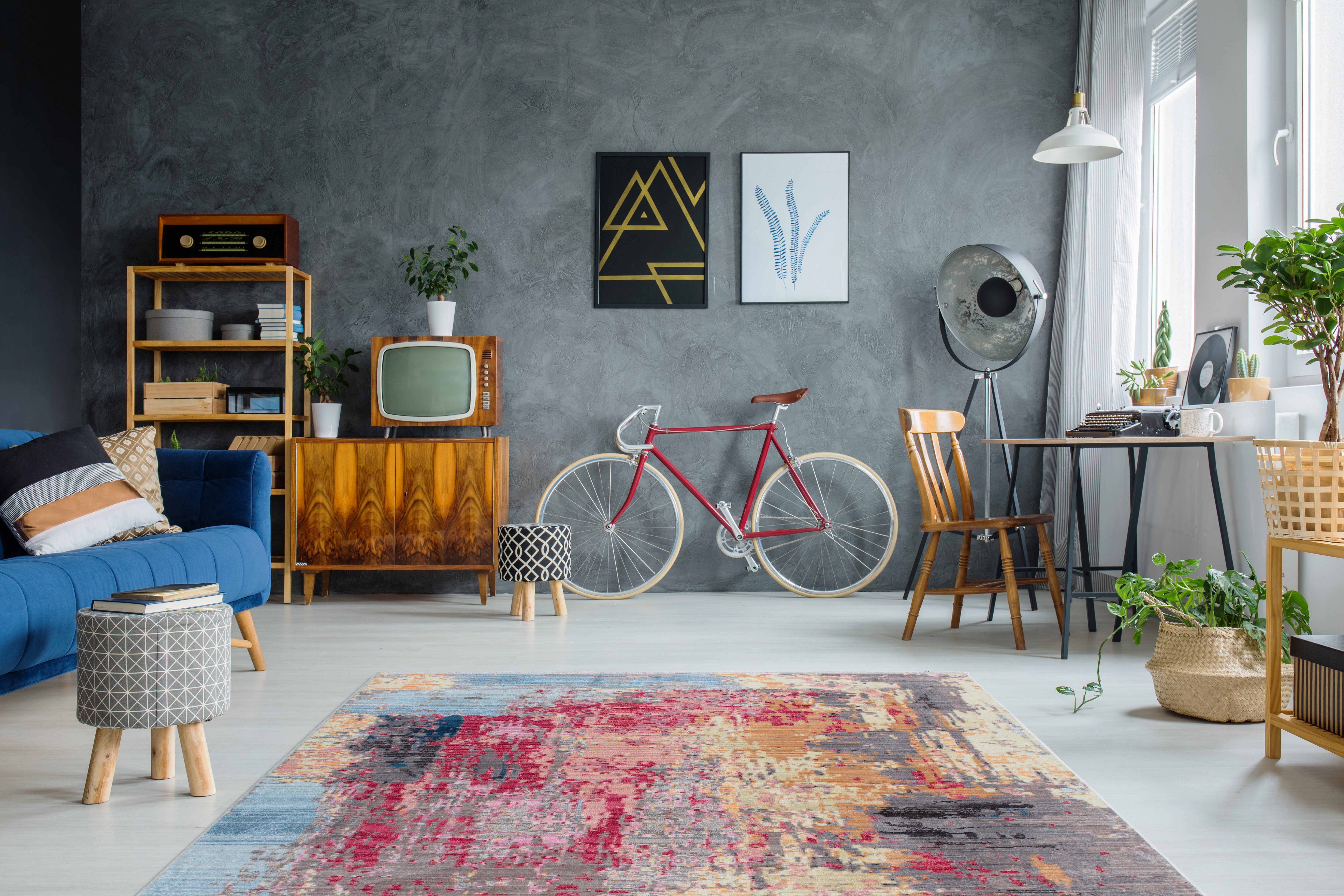 aRTE ESPINA Vloerkleed Antigua 400 Franjes tapijt in vintage-ontwerp, schitterend kleurenspel