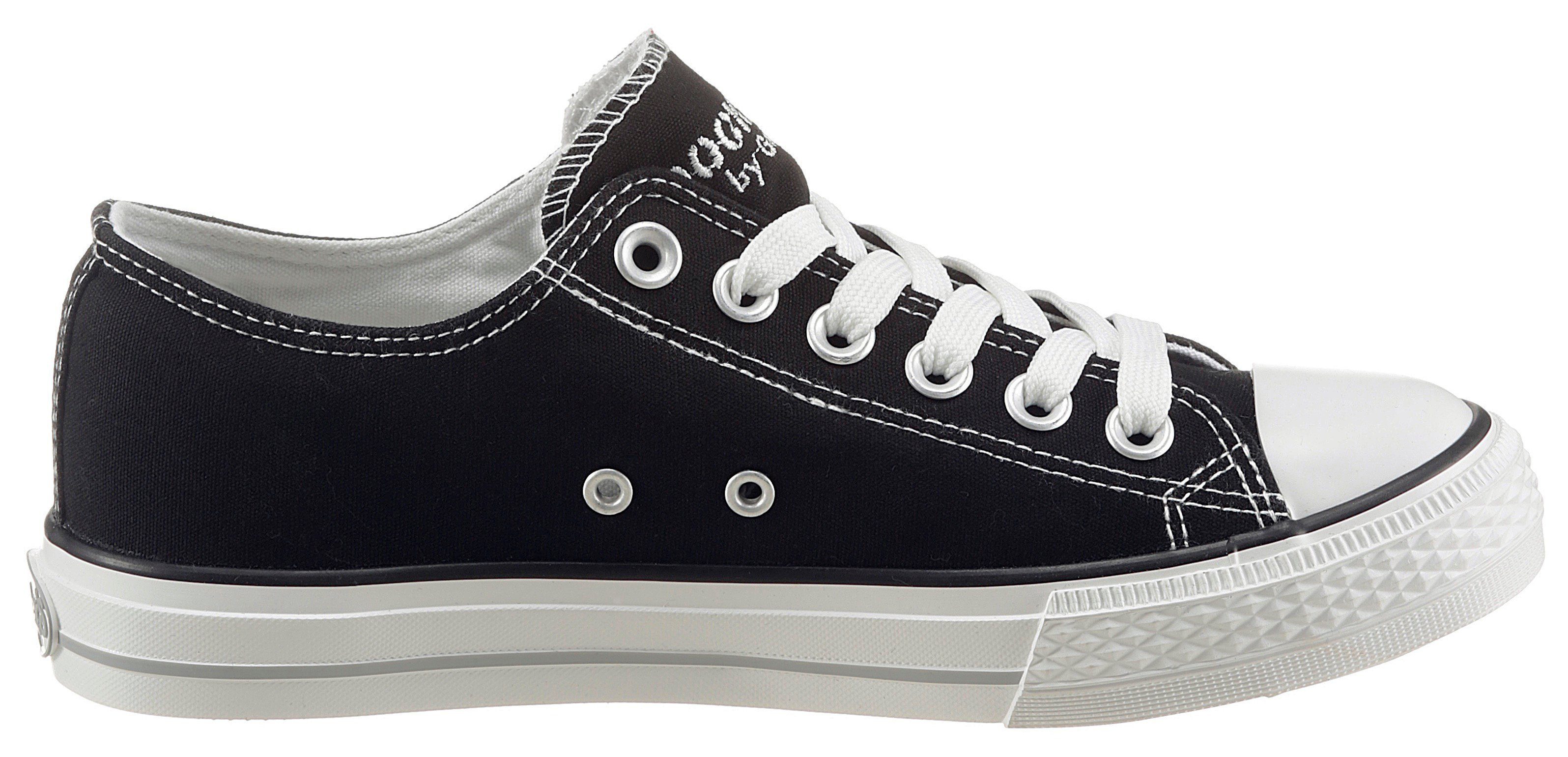 Dockers by Gerli Sneakers met subtiele logo-borduurwerk, vrijetijdsschoen, lage schoen, veterschoen