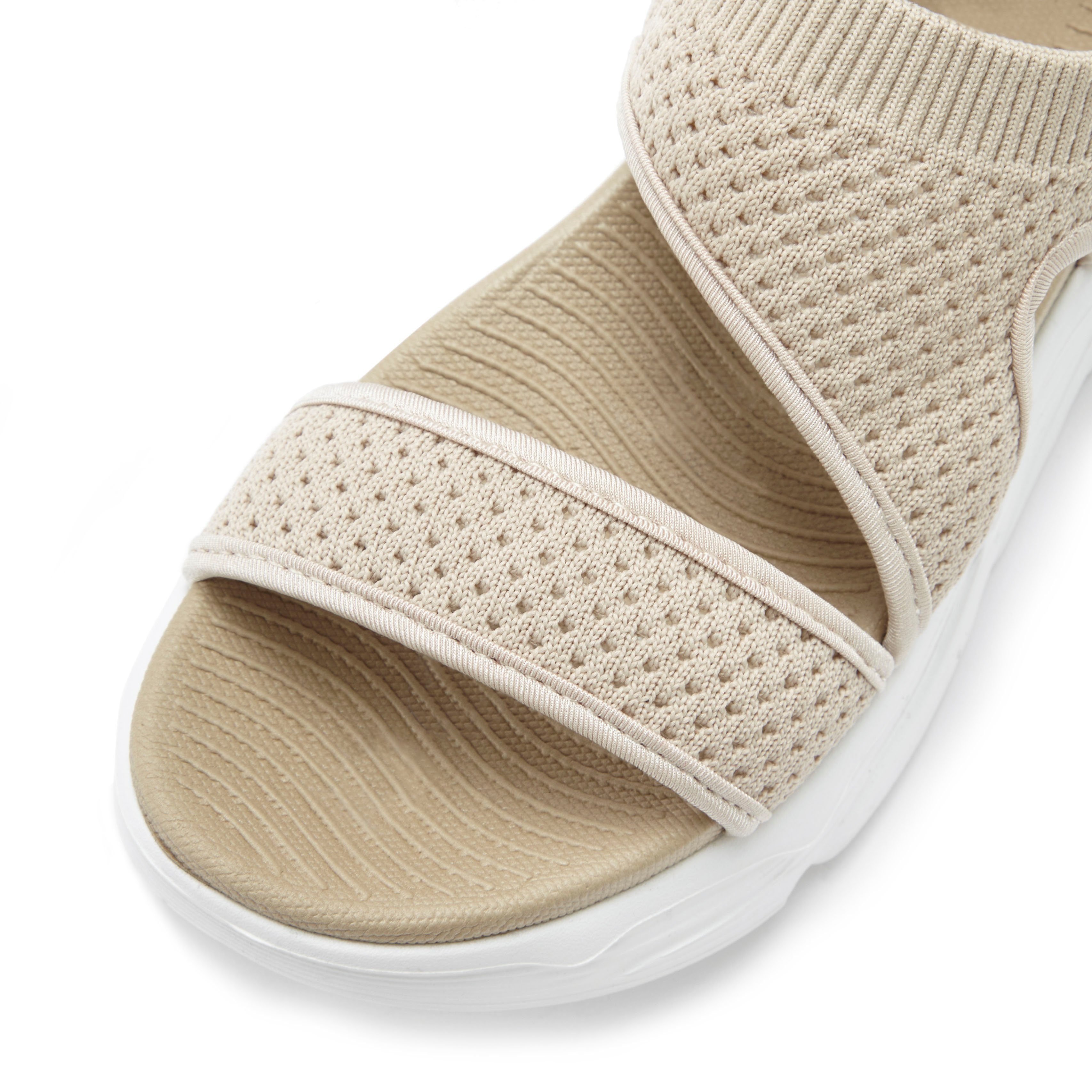 Lascana Sandalen Zomerschoen Sandalette, zomerschoen van elastisch textiel bijzonder licht VEGAN