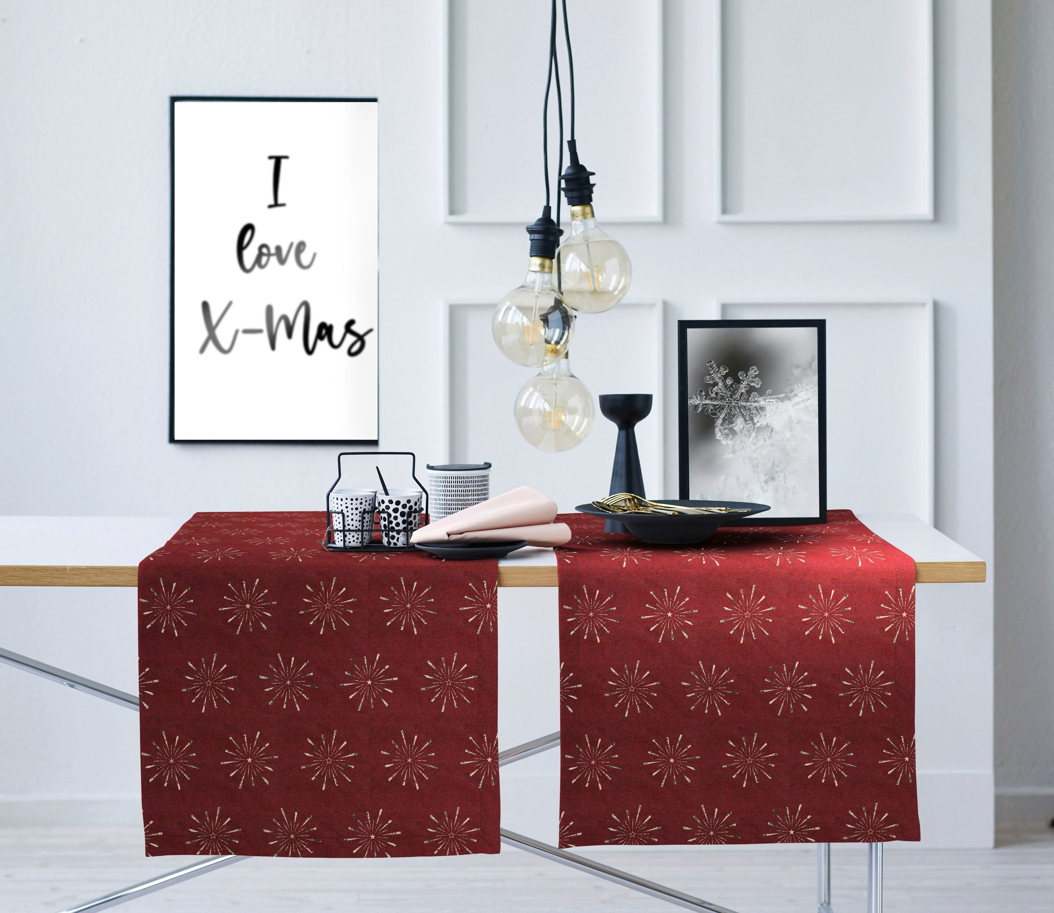 APELT Tafelloper 6302 CHRISTMAS GLAM, kerstdecoratie, kerst (1 stuk)