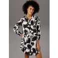 aniston casual lange blouse met trendy batikprint - nieuwe collectie zwart