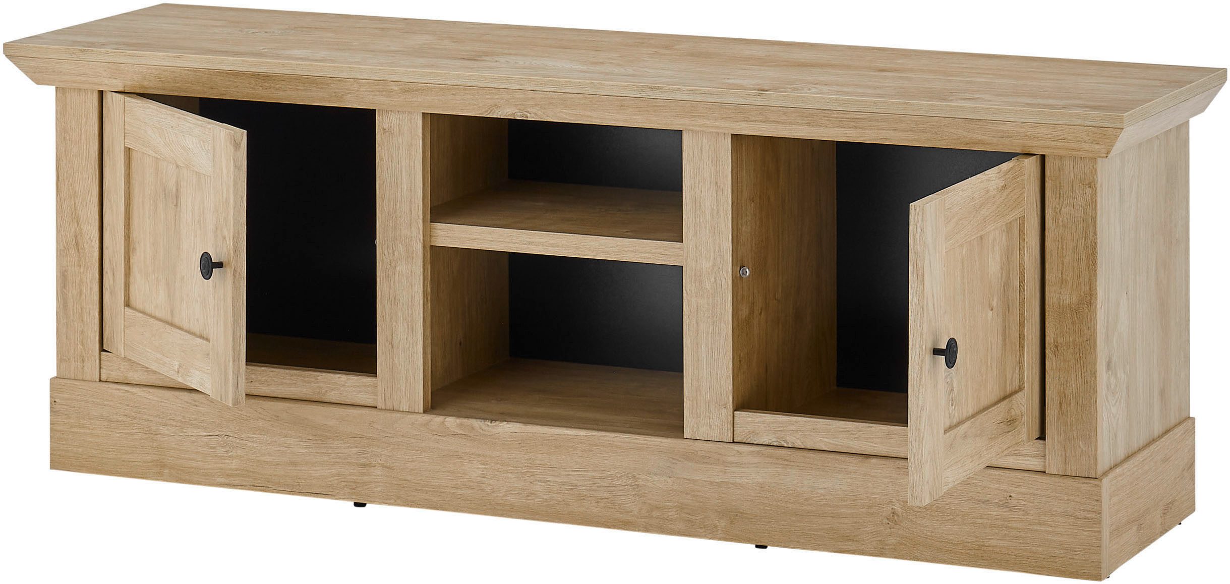 Home affaire Wandmeubel Cornwall, opbouwwand in landelijke stijl, woonkamer-set, eiken decor (set, 2-delig)