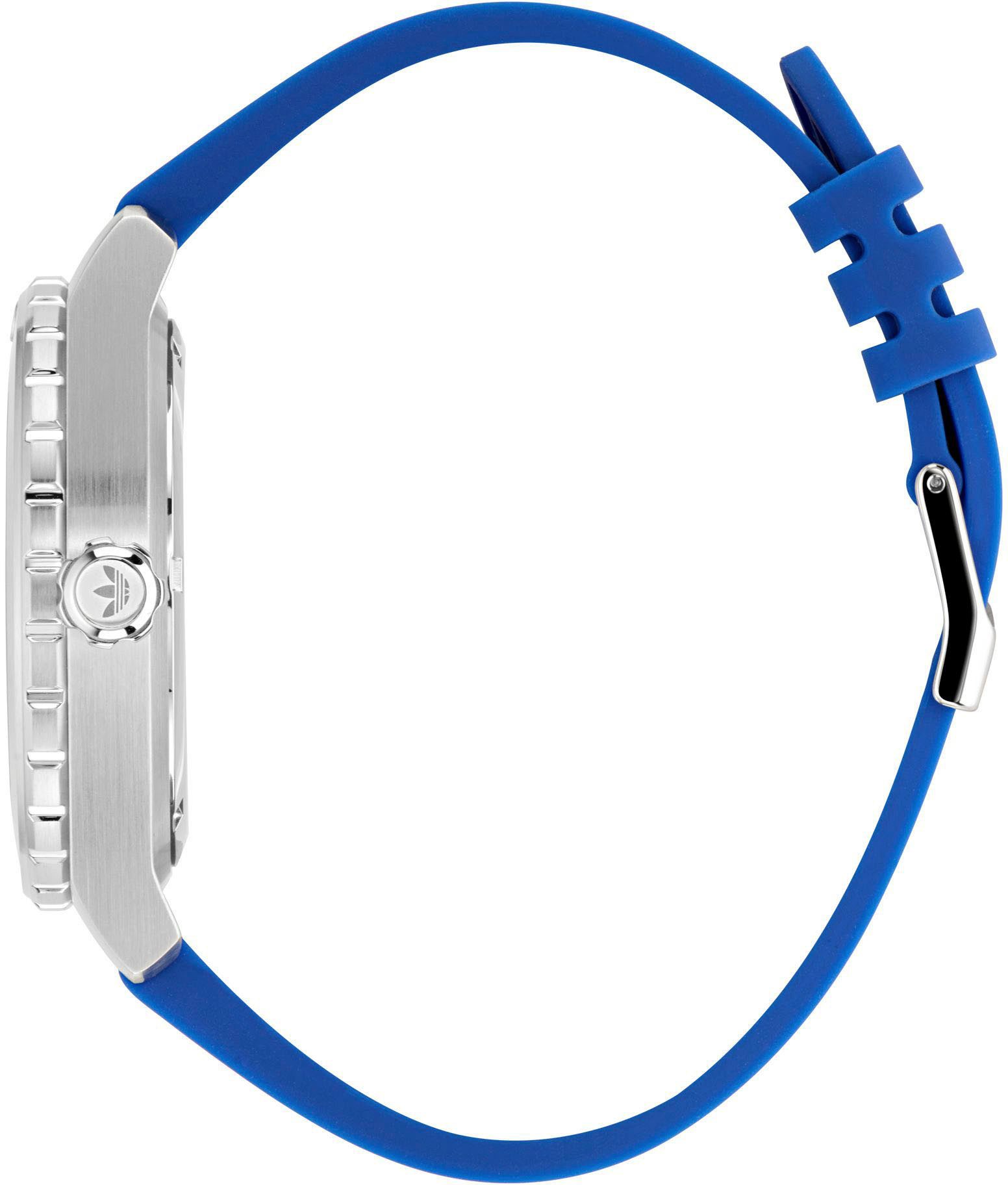 adidas Originals Kwartshorloge DISCOVERER ONE Polshorloge, heren, dames, siliconen band, waterafstotend tot 5 bar