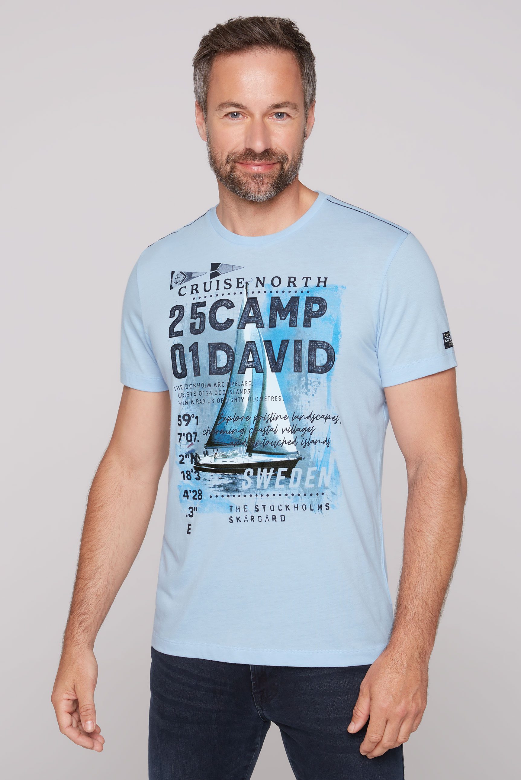 CAMP DAVID Shirt met print