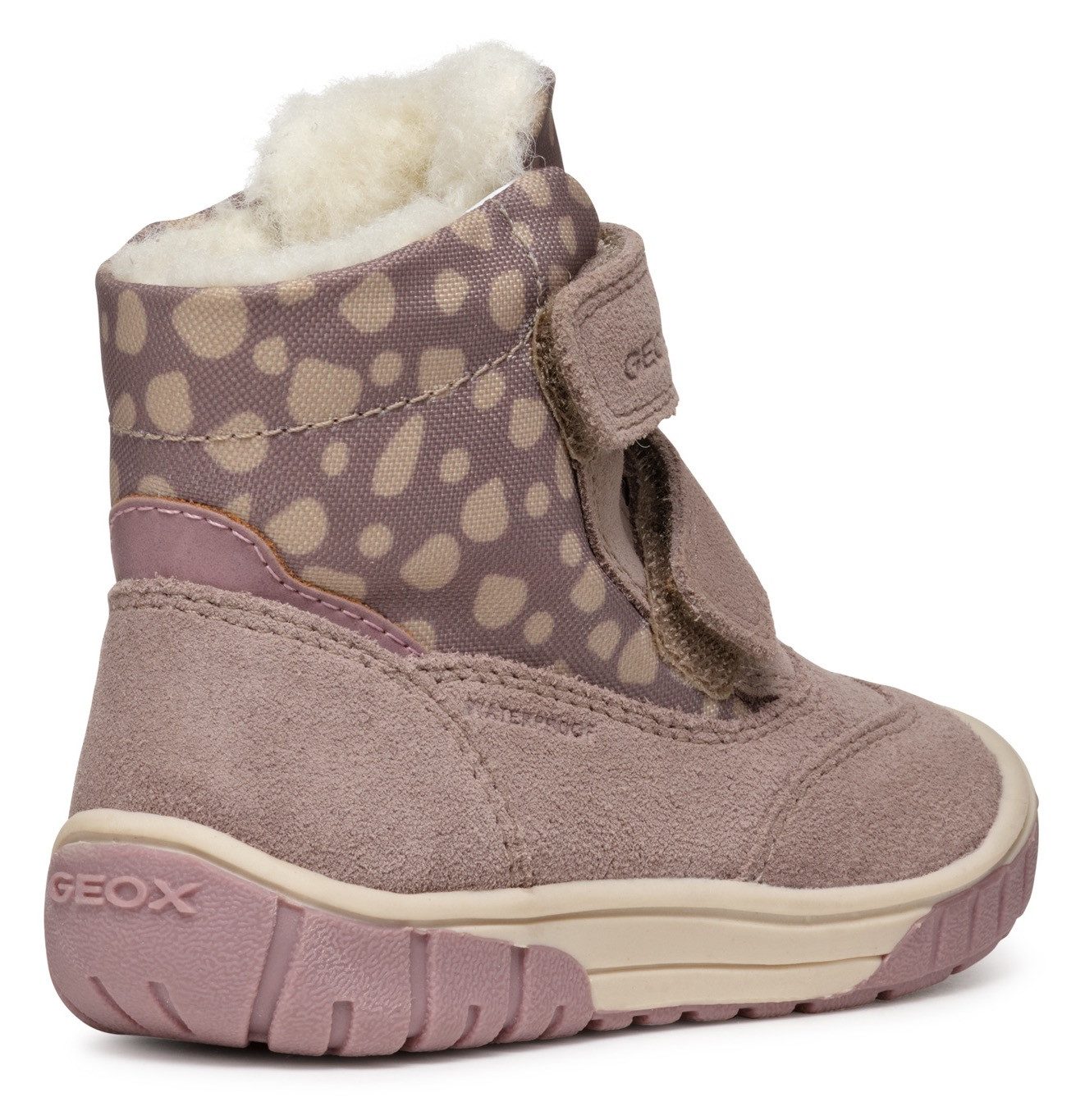 Geox Winterlaarzen B OMAR GIRL WPF Klittenbandlaarzen, babylaarzen winterlaarzen met mooi patroon