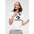 converse t-shirt star chevron center front tee wit