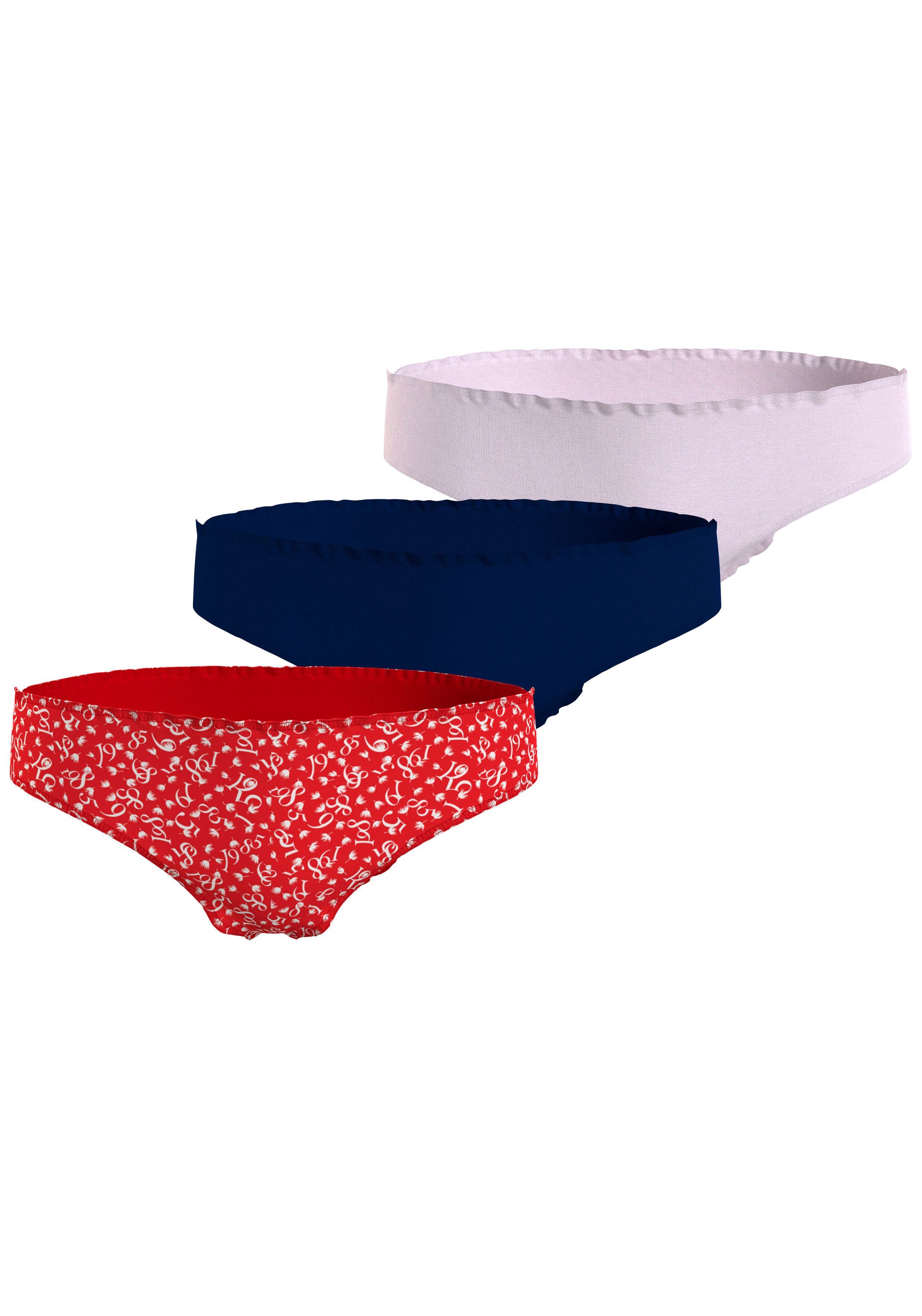 Tommy Hilfiger Underwear Bikinibroekje 3P BIKINI met licht golvende afwerkingen (Set van 3)