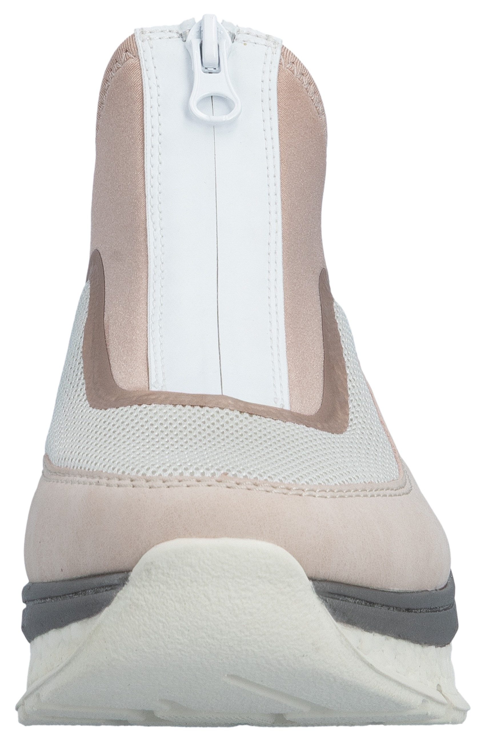 Rieker Boots zonder sluiting , sleehak, vrijetijdsschoen, high top sneakers, ritssluiting