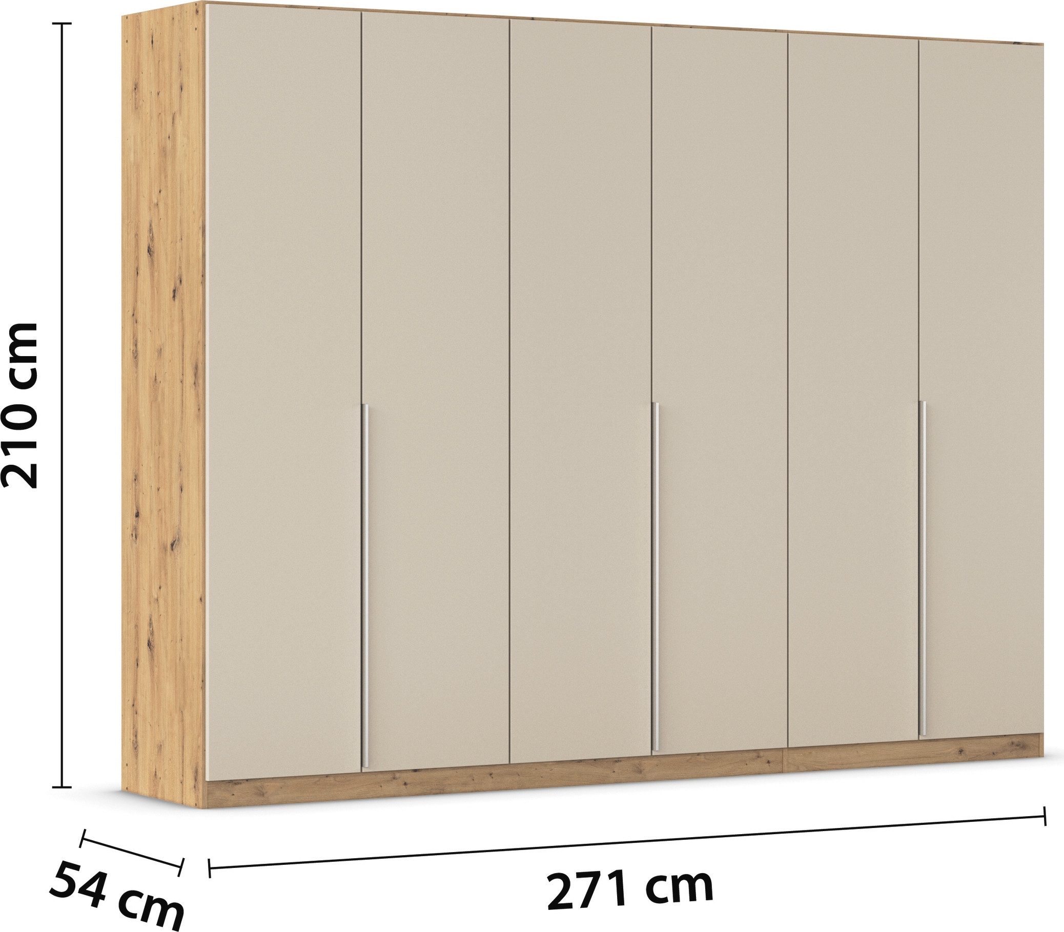 rauch Draaideurkast Kleiderschrank Schrank Garderobe AGORDO TOPSELLER Schlafzimmer doordachte binnenuitrusting, in 6 breedtes en 2 hoogtes made in germany