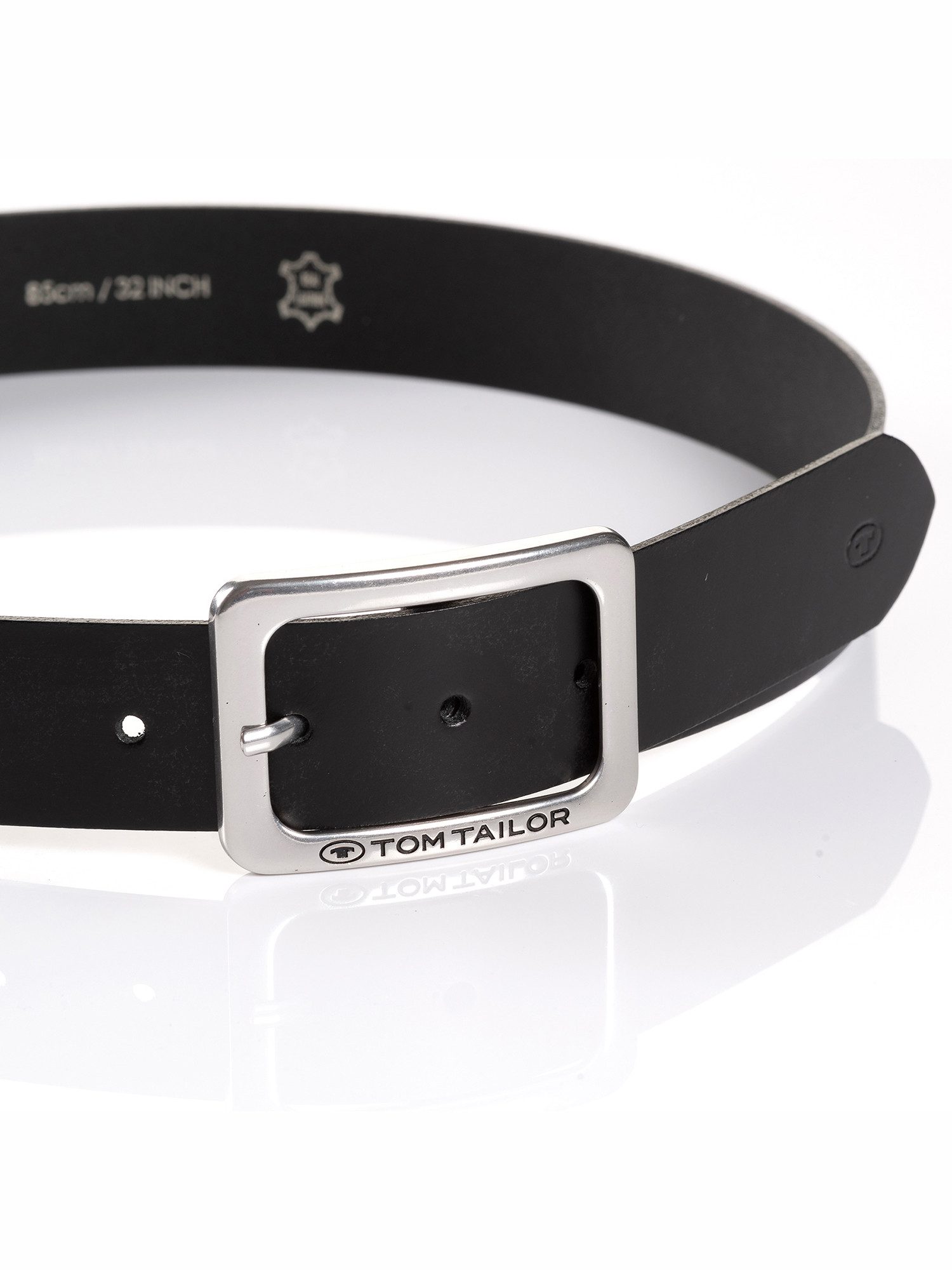 Tom Tailor Leren riem TTEVE 4 cm brede dameslerenriem, klassiek must-have