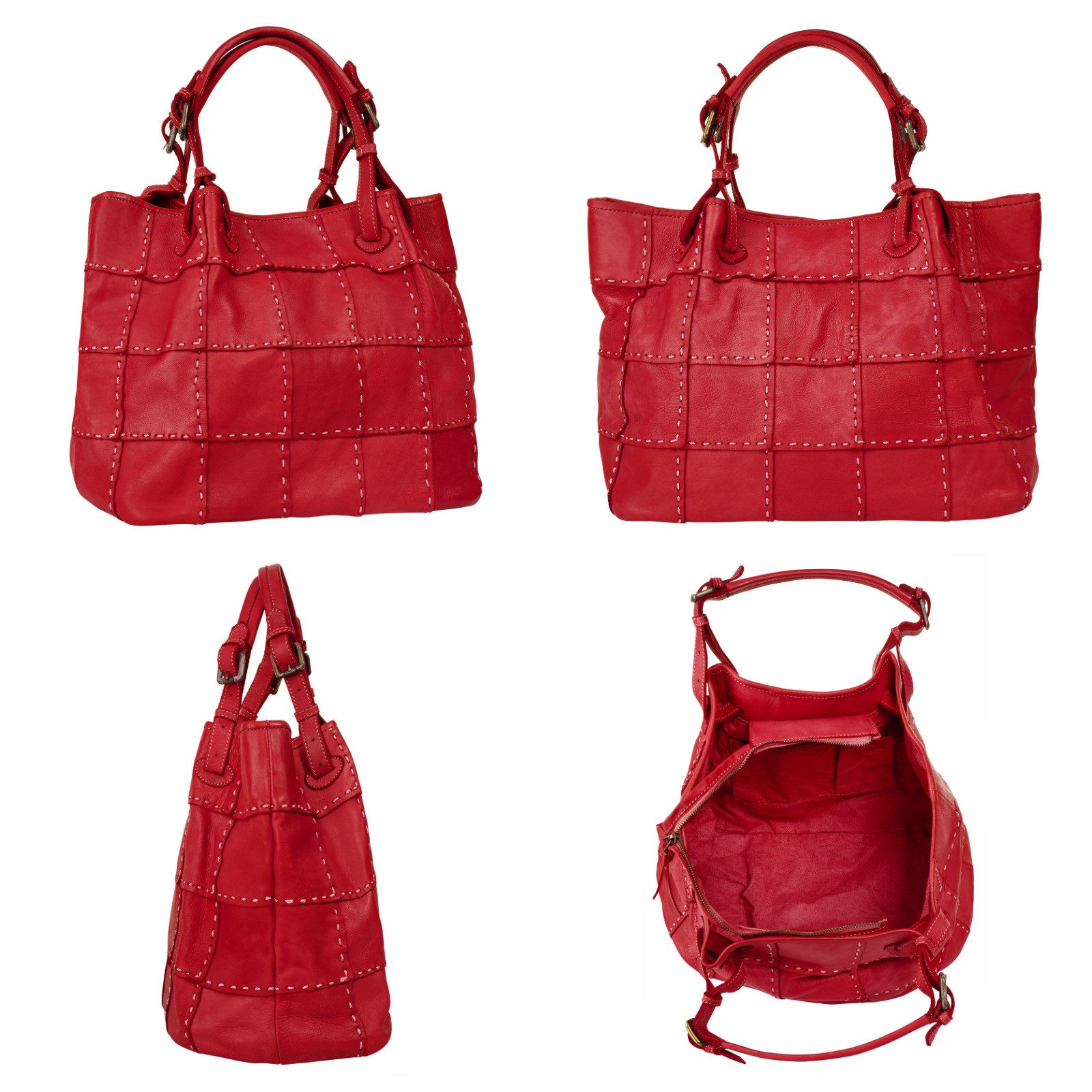 Samantha Look Shopper echt leer, made in italy