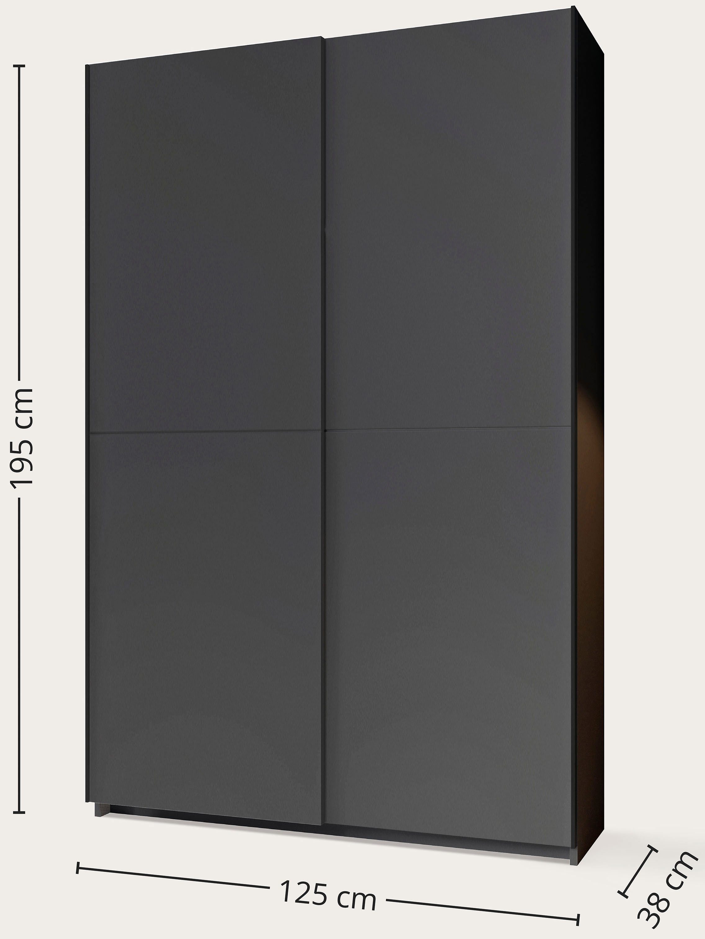 Schlafkontor Schuifdeurkast Heimo/Fast kast kledingkast garderobe OTTO´s CHOICE weinig diepte, uitschuifbare kledingstang, garderobekast, 6 planken