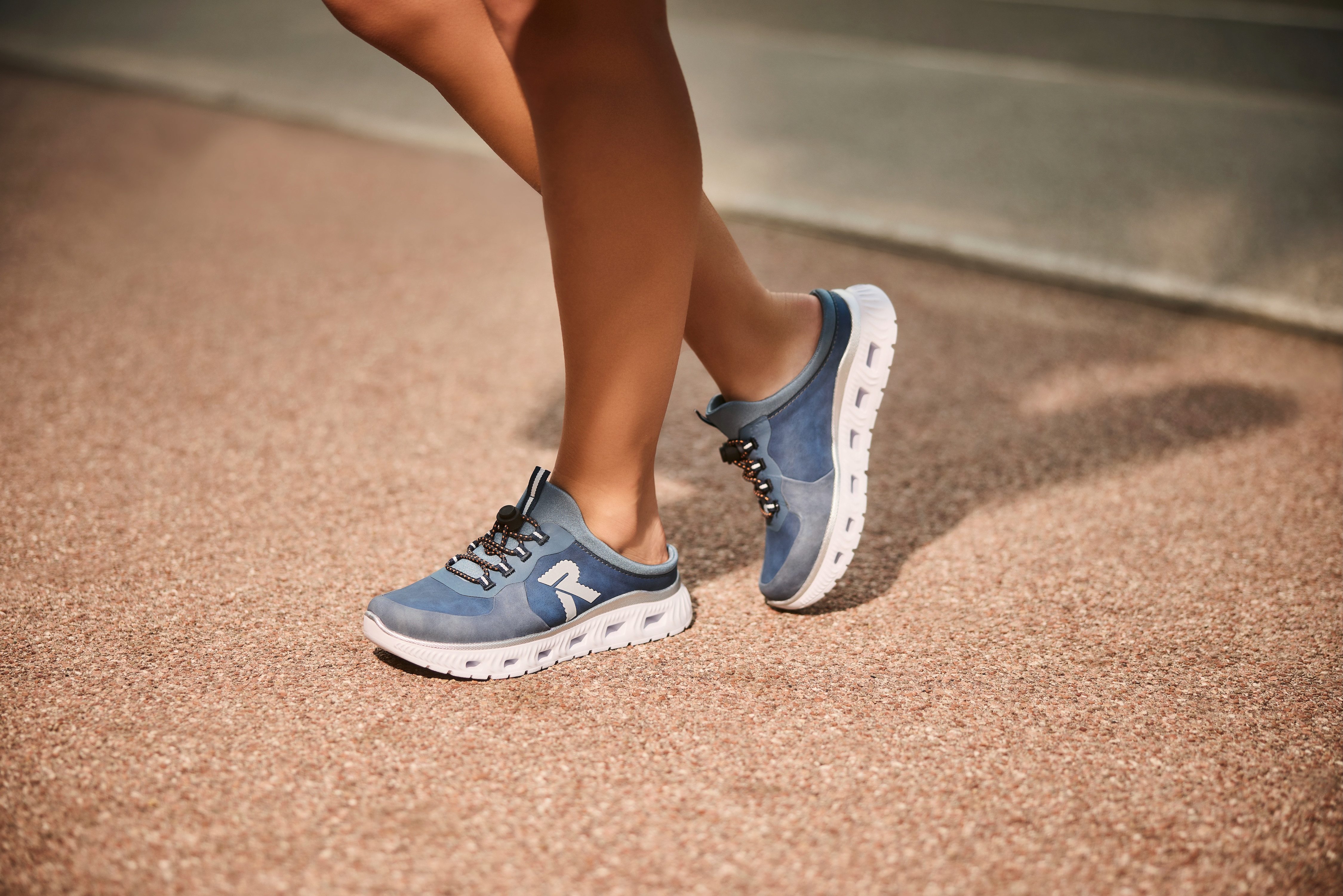 RIEKER Sport Clogs , instapschoen, sabotschoen, sneaker met aangebrachte snel sluiting