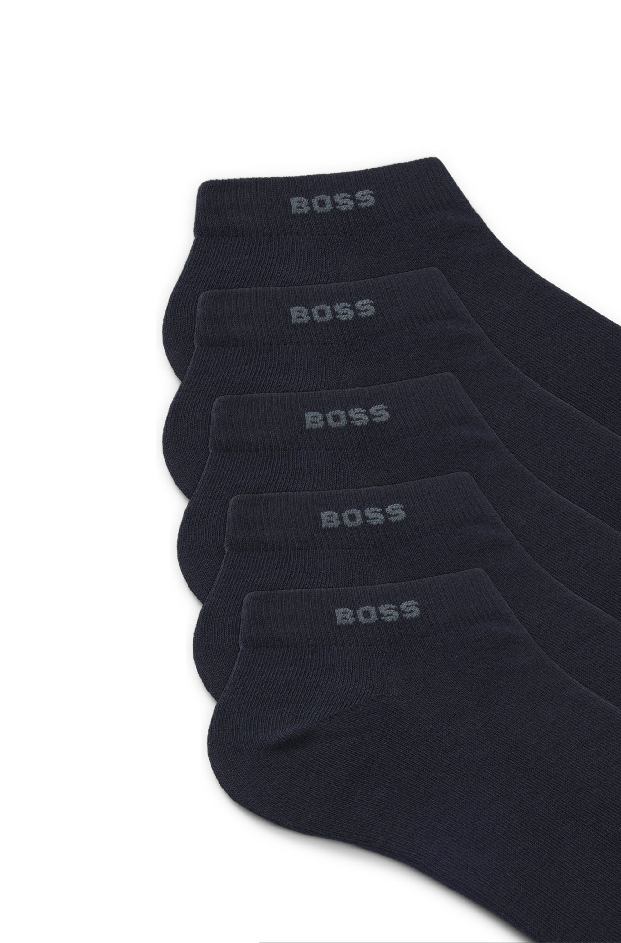 BOSS Sneakersokken 5P AS Uni CC met boss-label (set, 5 paar)