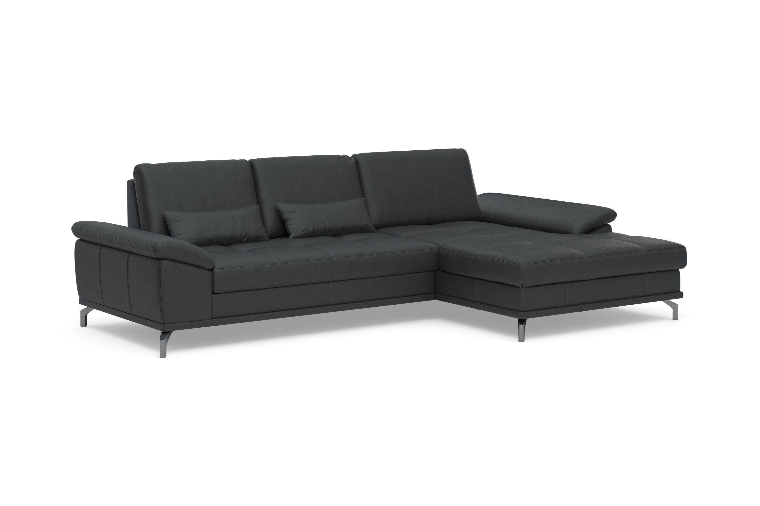 Places of Style Hoekbank Costello L-vorm, met zitdiepteverstelling, armleuningverstelling en