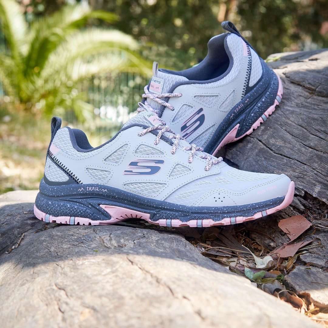 Skechers Sneakers HILLCREST PURE ESCAPADE in materiaalmix, vrijetijdsschoen, lage schoen, veterschoen