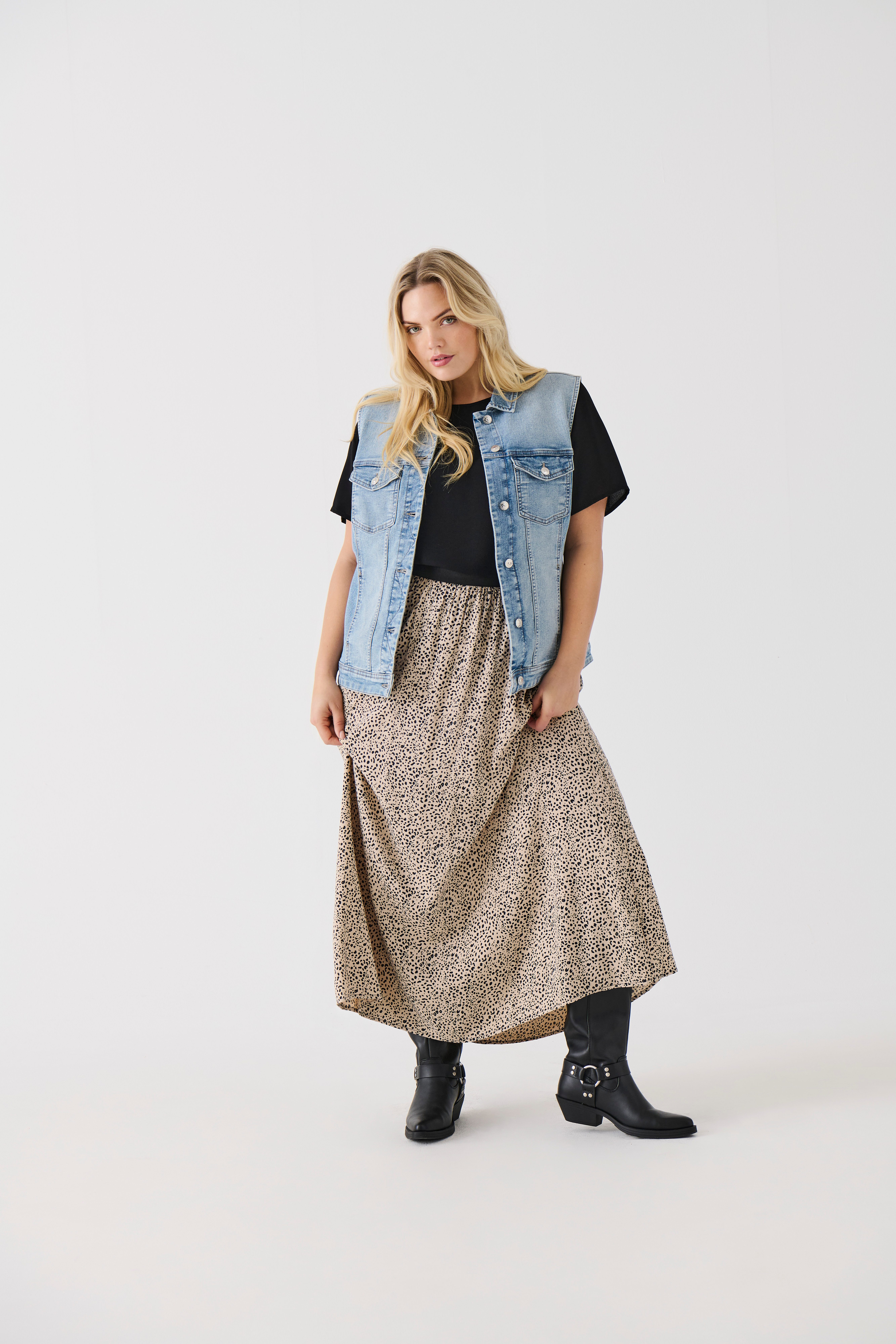 ONLY CARMAKOMA Maxirok CARVENEDIG LIFE LONG SKIRT NOOS
