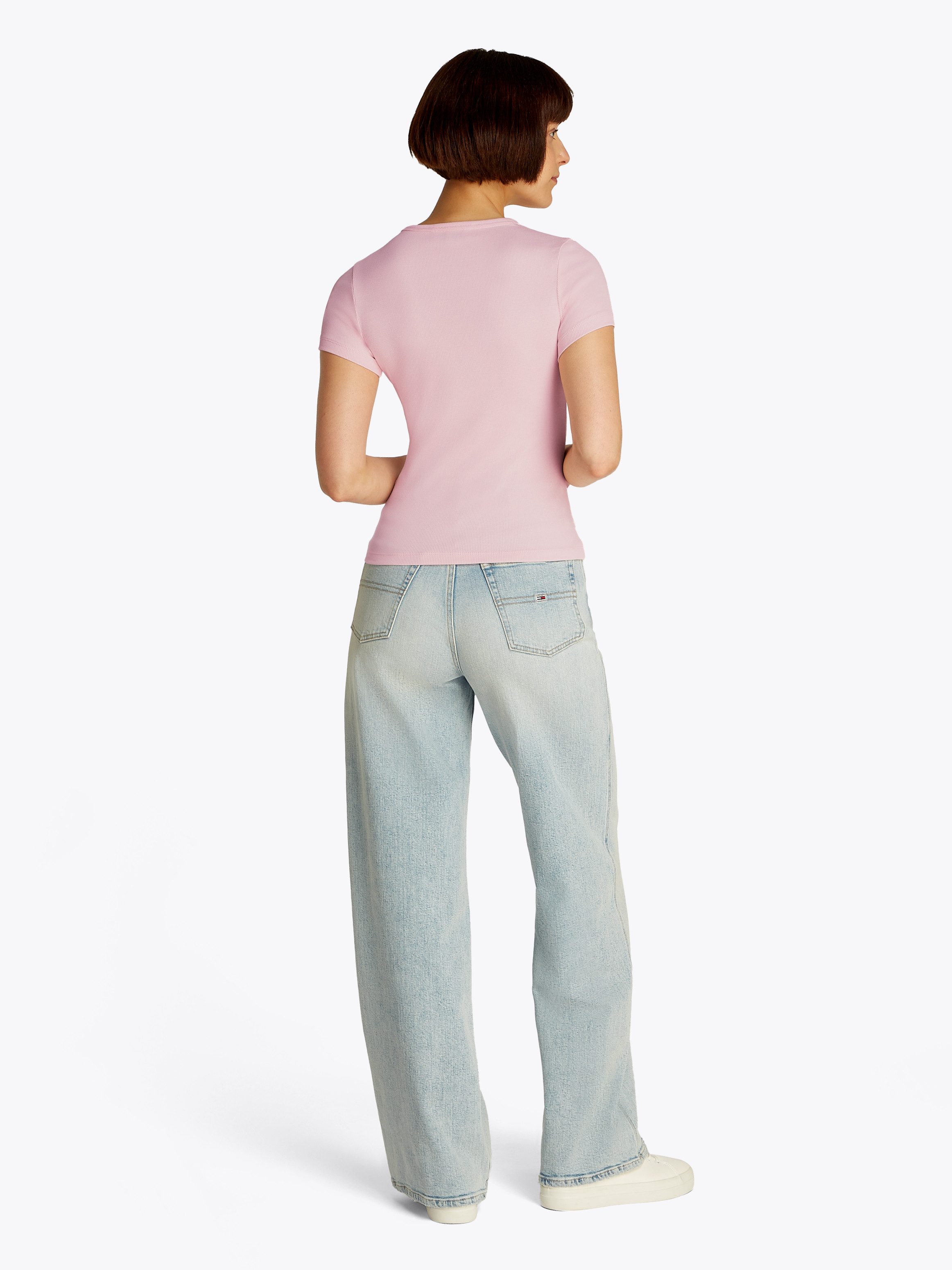 TOMMY JEANS T-shirt TJW SLIM BADGE RIB TEE