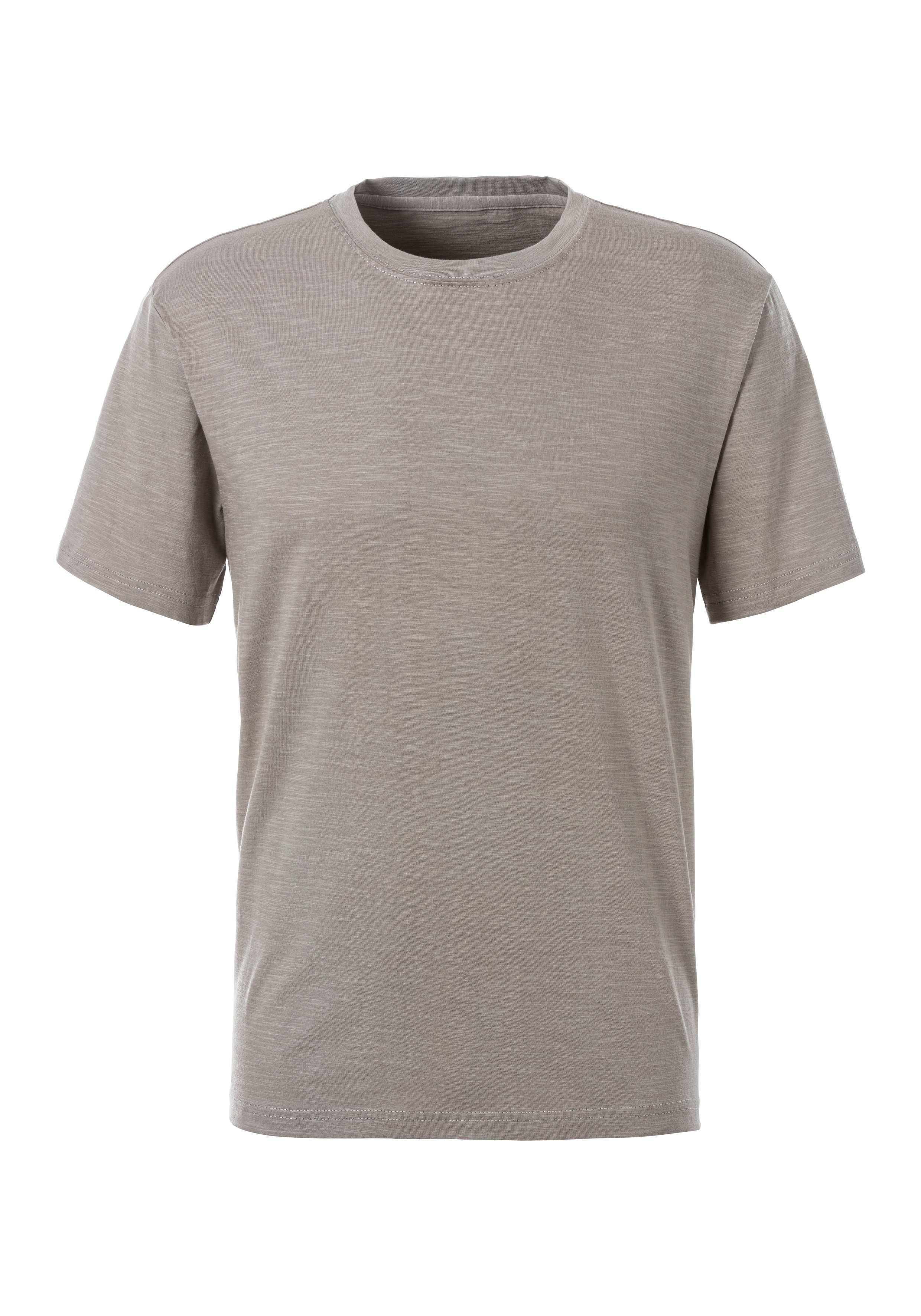 John Devin T-shirt van gestructureerde katoenkwaliteit - in 2-delige spaarverpakking (2-delig, Set van 2)