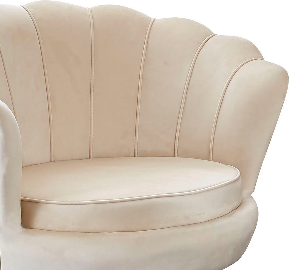 SalesFever Loungestoel Clam opvallend schelpdesign