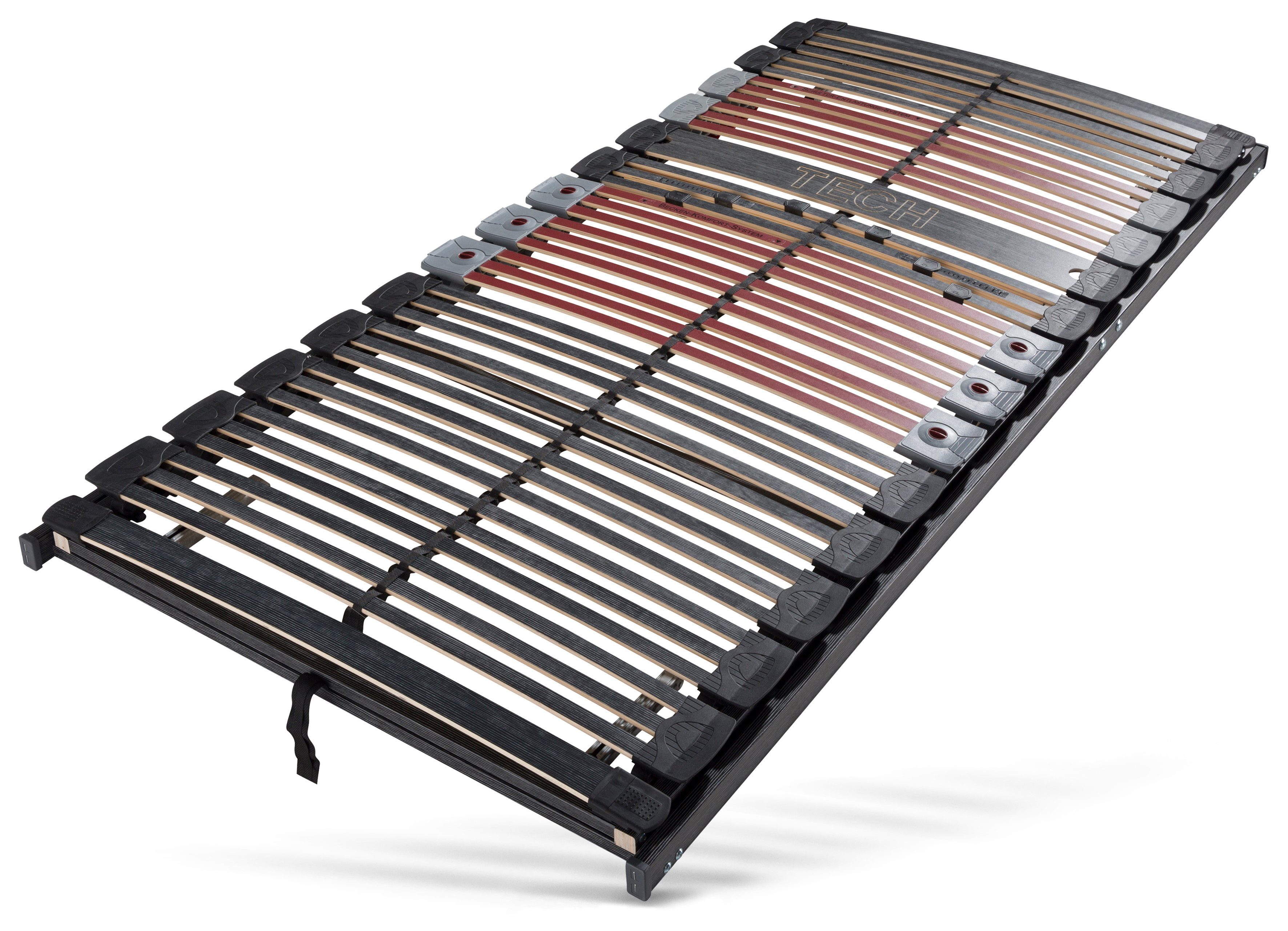 Beco Lattenbodem Premium Tech Lattenbodem met bescherming tegen vocht en middengording, verschillende maten (1 stuk) lattenbodems maat 100 cm x 200