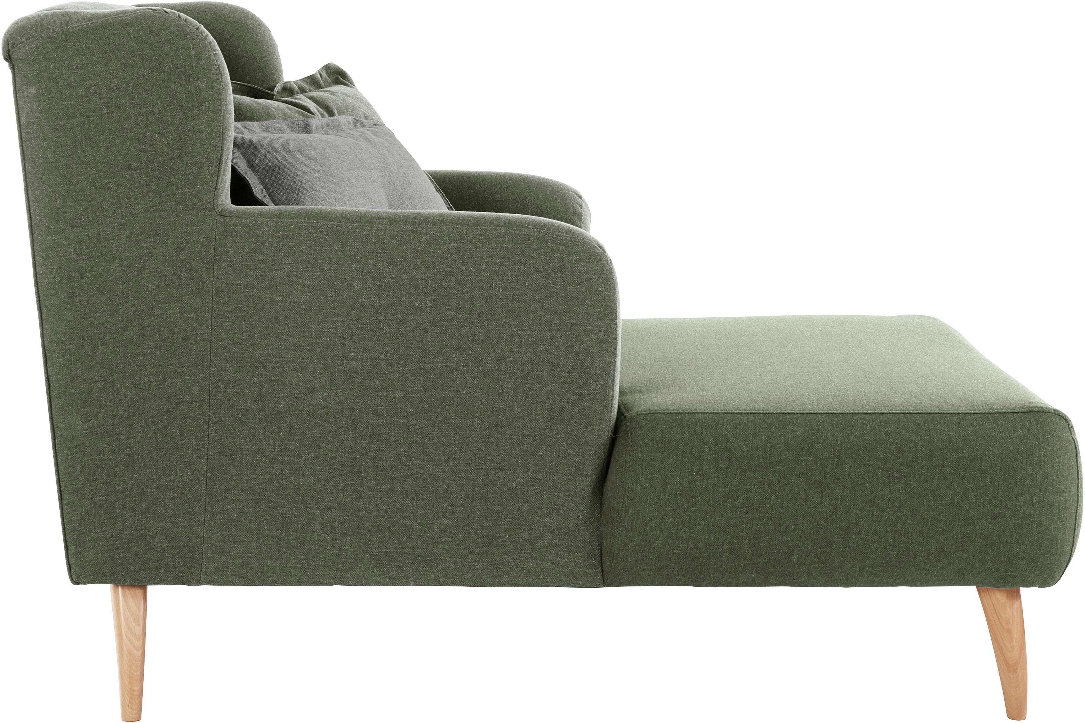 Home affaire Loveseat Baggio met houten voetjes