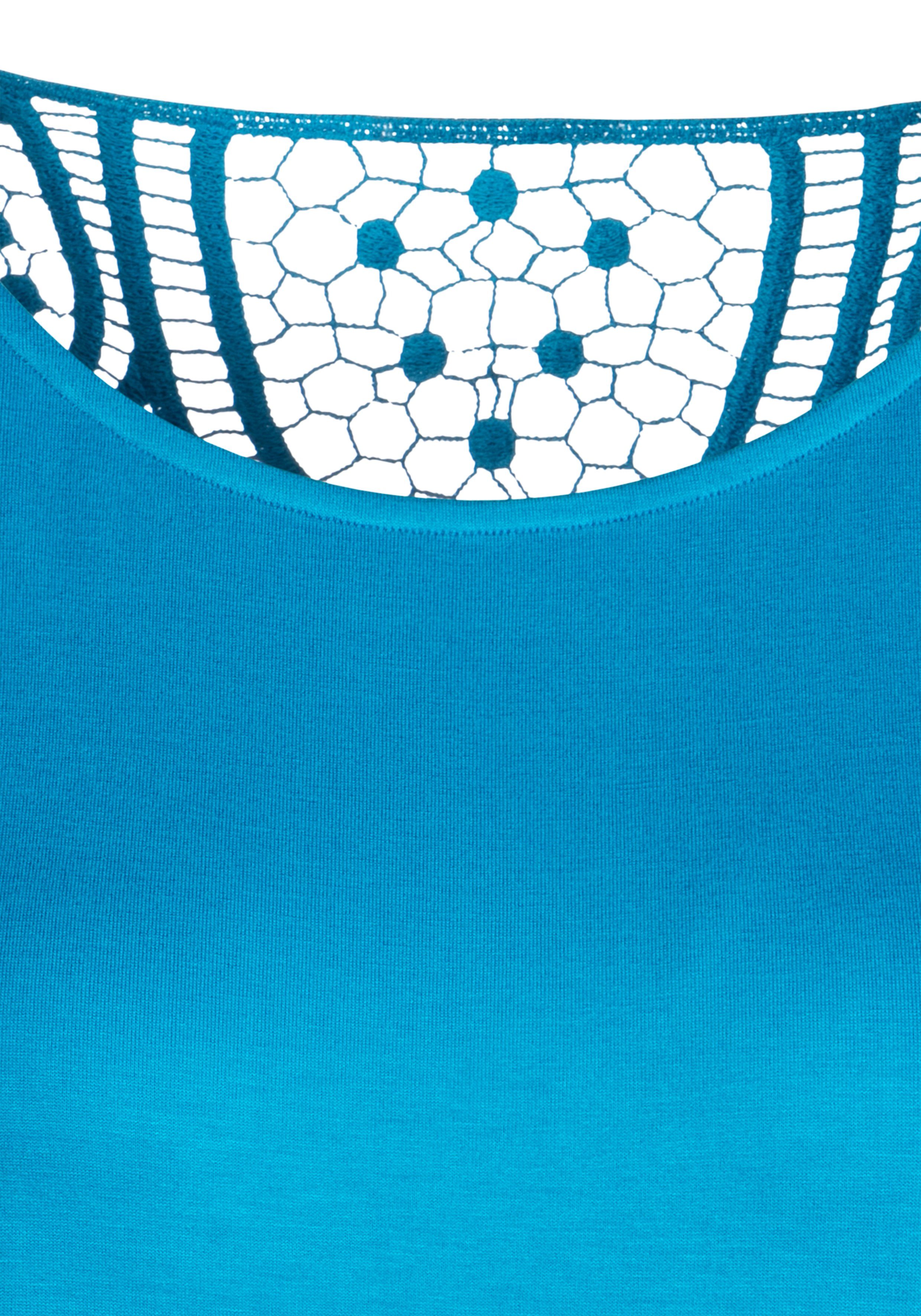 Vivance Shirt met korte mouwen Met haakwerk aan de achterkant