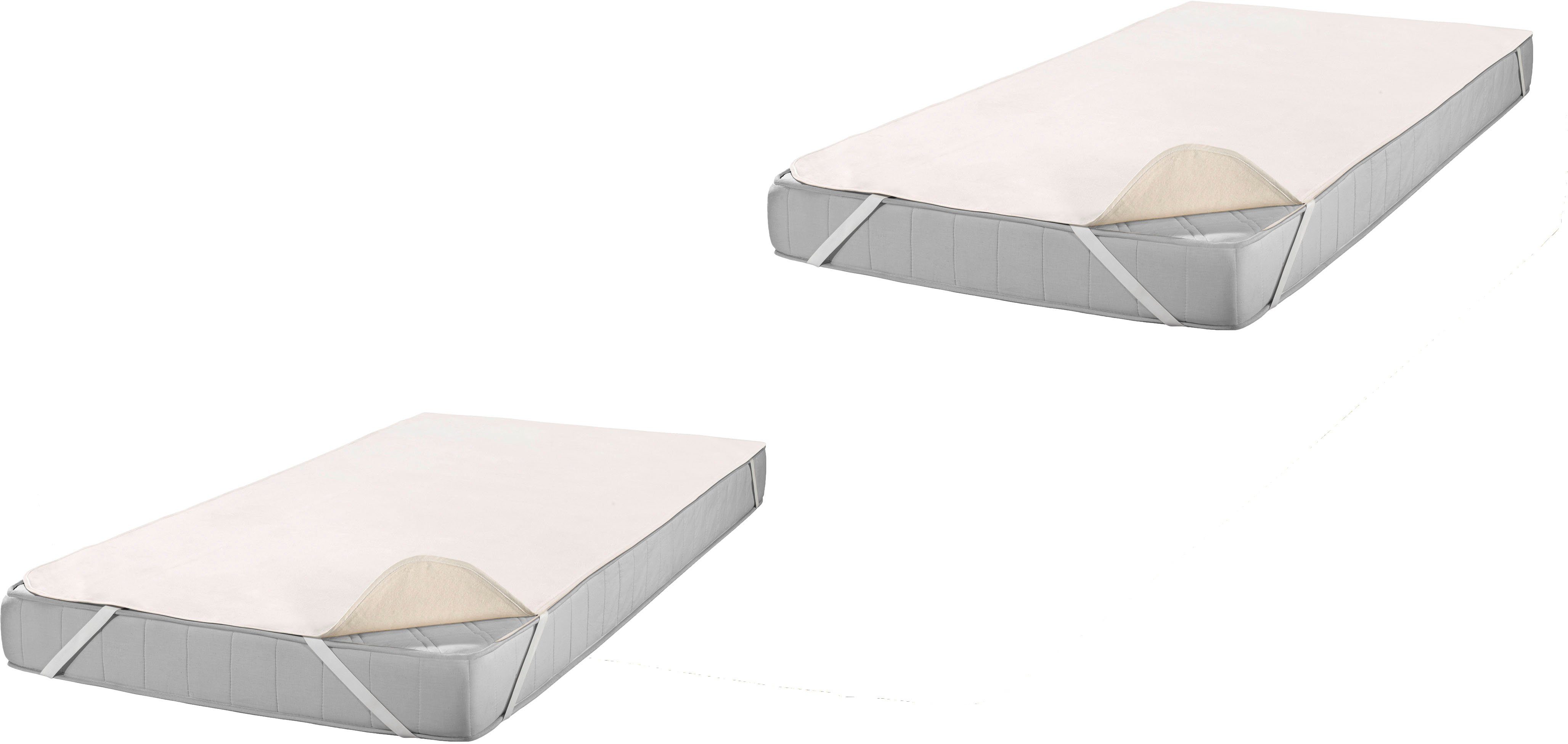 SETEX MATRATZEN UND KISSEN Matrasdek Matrasbeschermer molton , SETEX, katoen huidvriendelijke matrasbeschermer, in 90x200 en 100x200 cm (voordeelset)