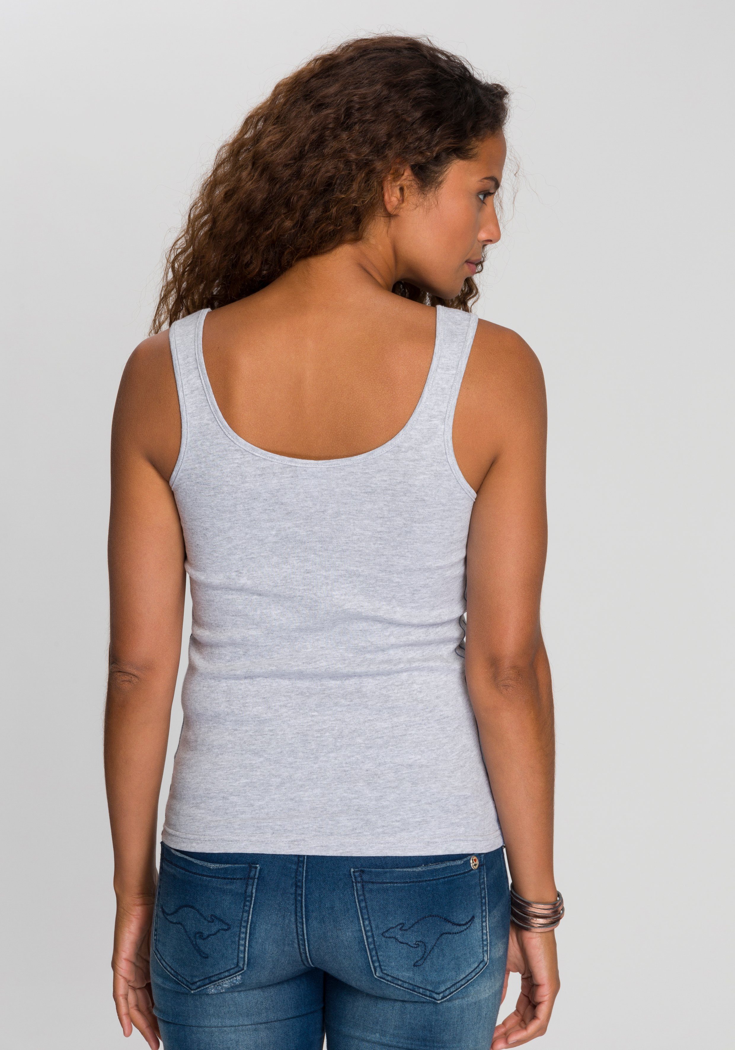 KangaROOS Tanktop met bloemige puff-print