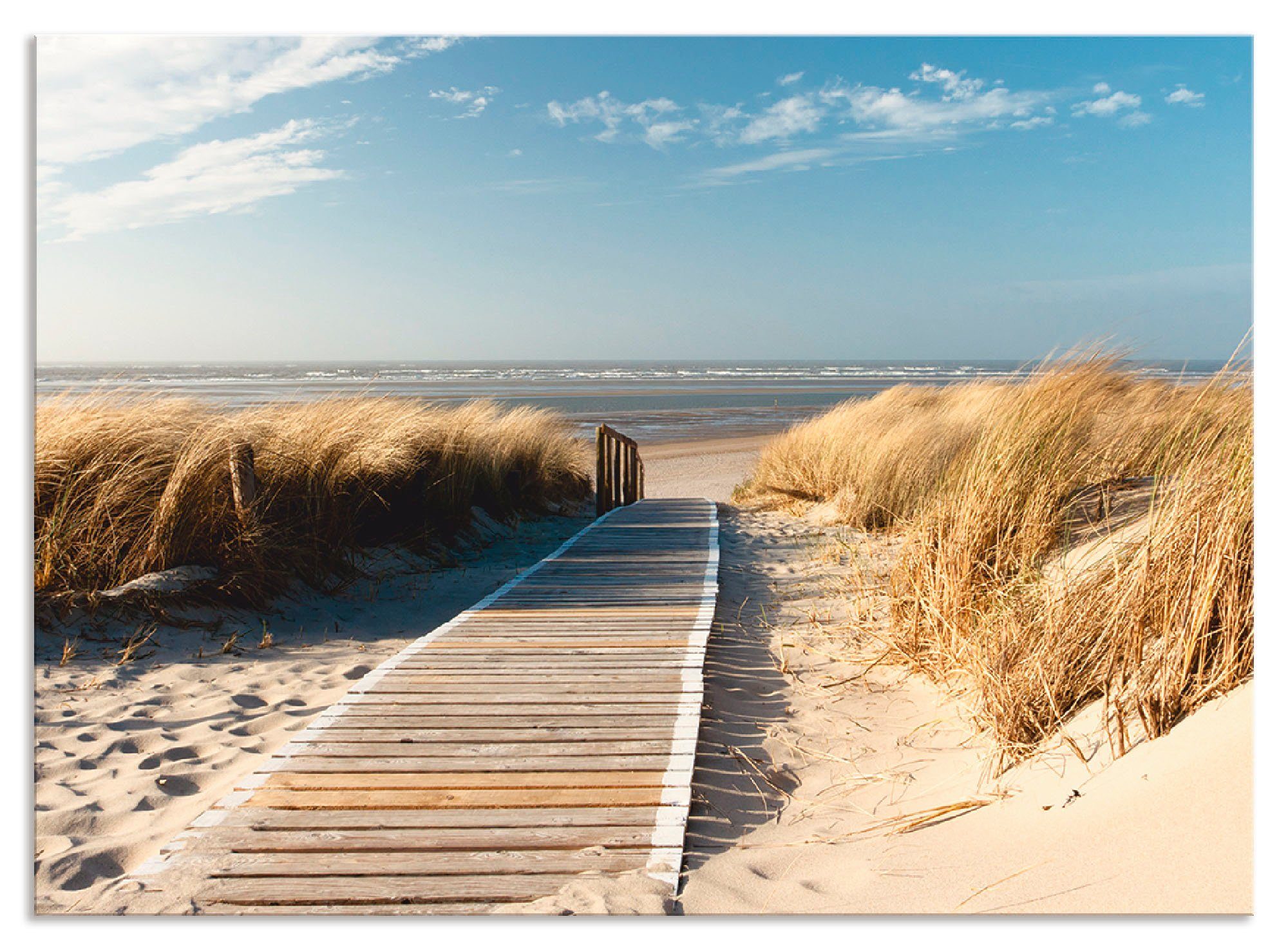 Artland Keukenwand Noordzeestrand op Langeoog - pier zelfklevend in vele maten - spatscherm keuken achter kookplaat en spoelbak als wandbescherming tegen vet, water en vuil - achte