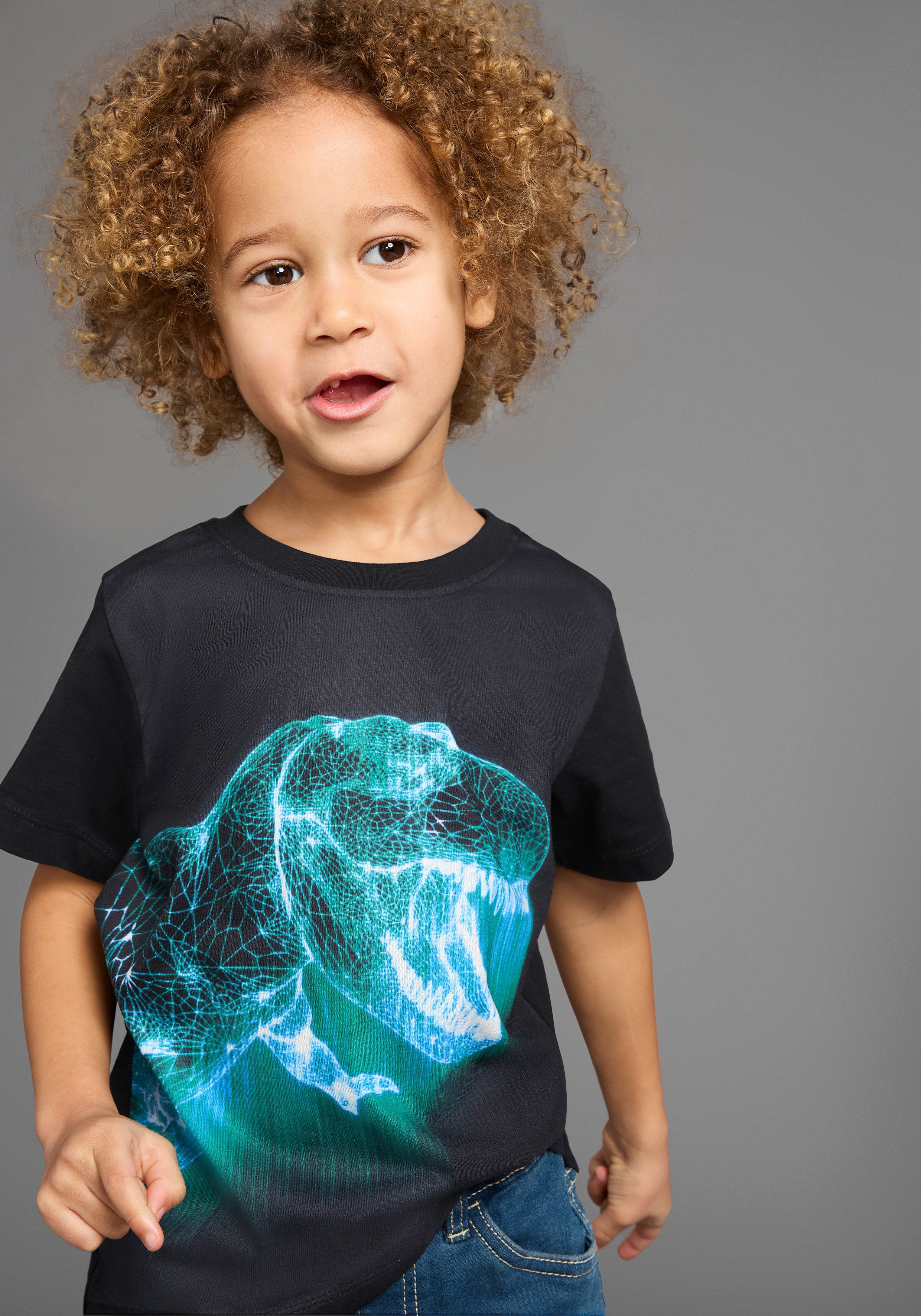 KIDSWORLD T-shirt BIG dino T-shirt met coole dino-print