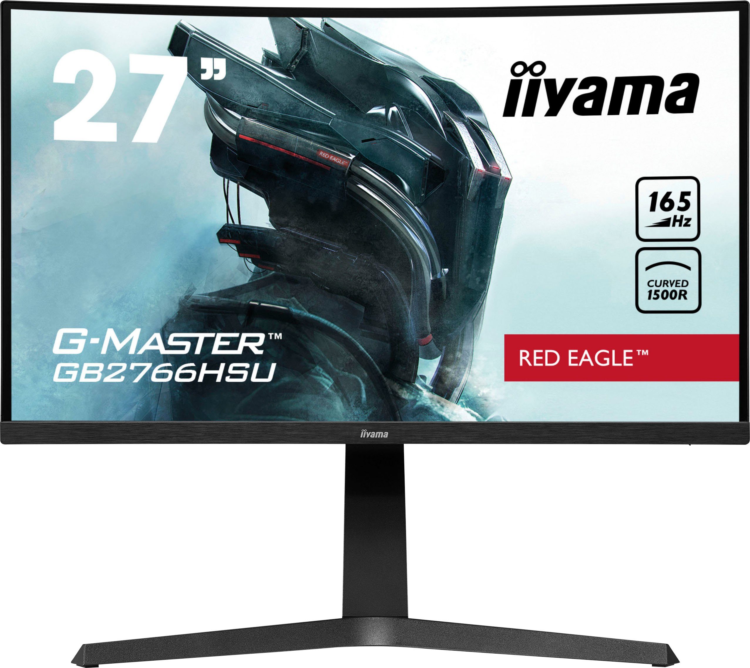 Iiyama Curved-gaming-monitor G-MASTER GB2766HSU-B1, 68,5 cm / 27", Full HD