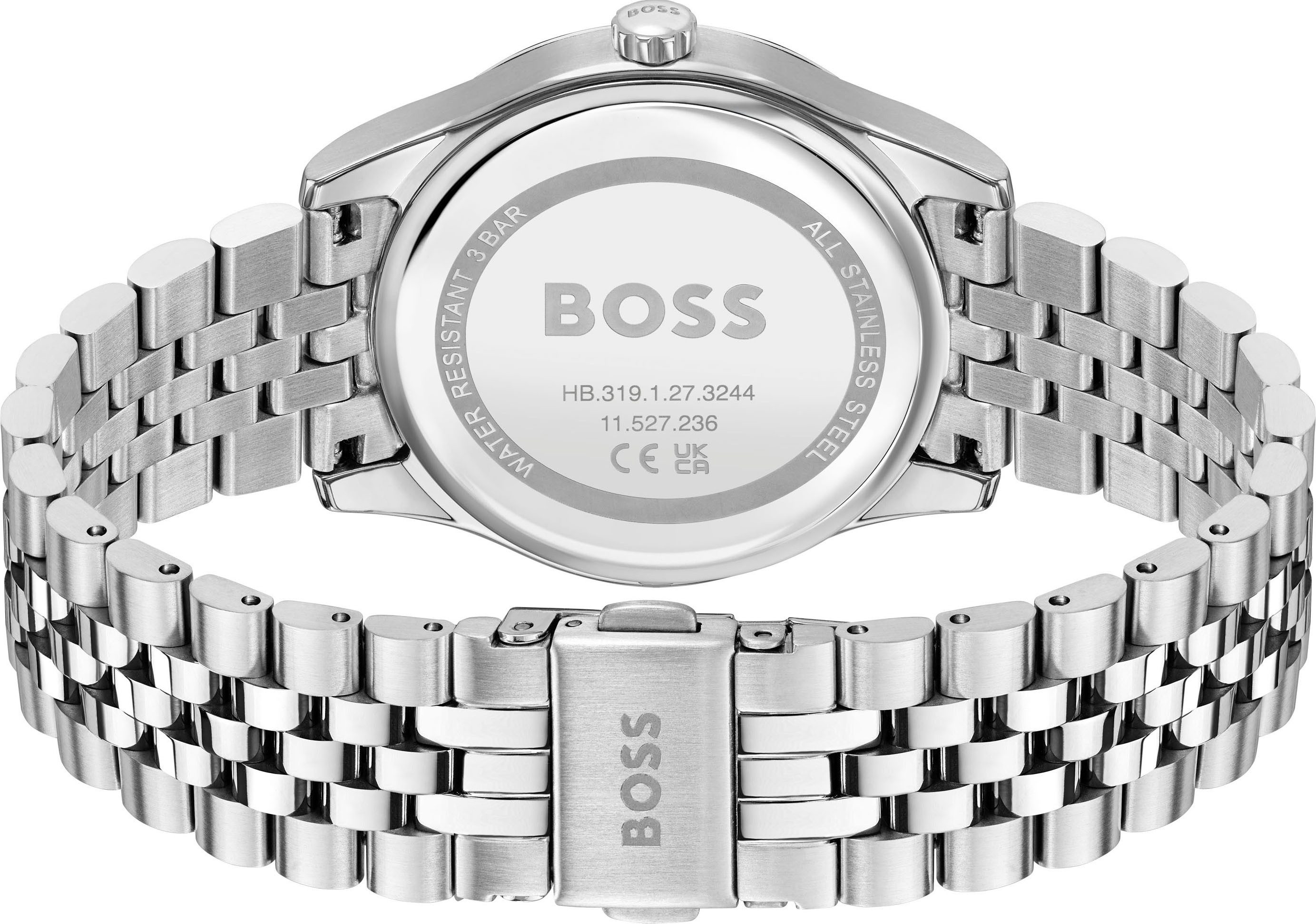 Boss Kwartshorloge GRACEFUL Horloge, dameshorloge, stalen band, analoog