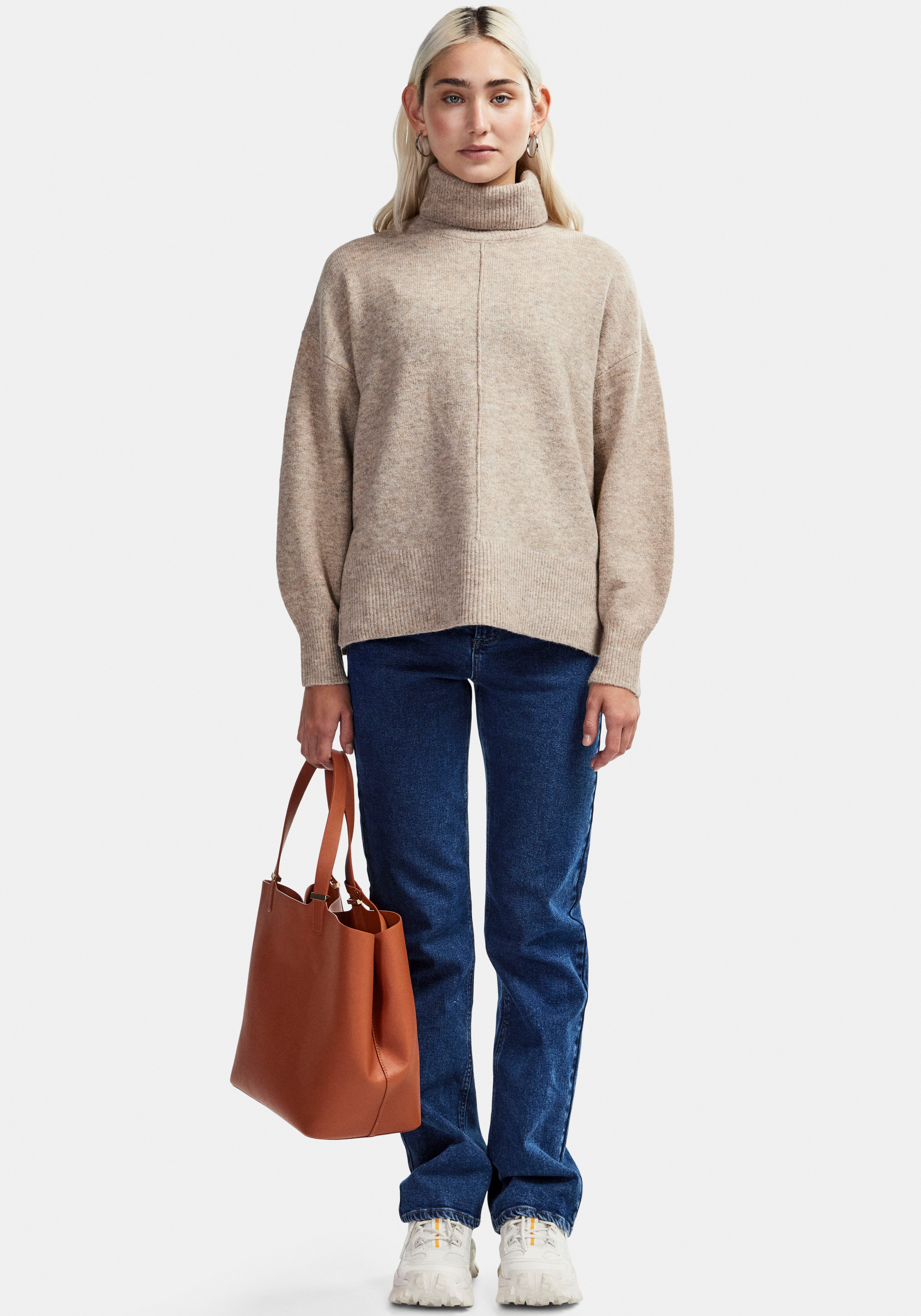pieces Coltrui PCMALOU LS ROLLNECK KNIT NOOS BC