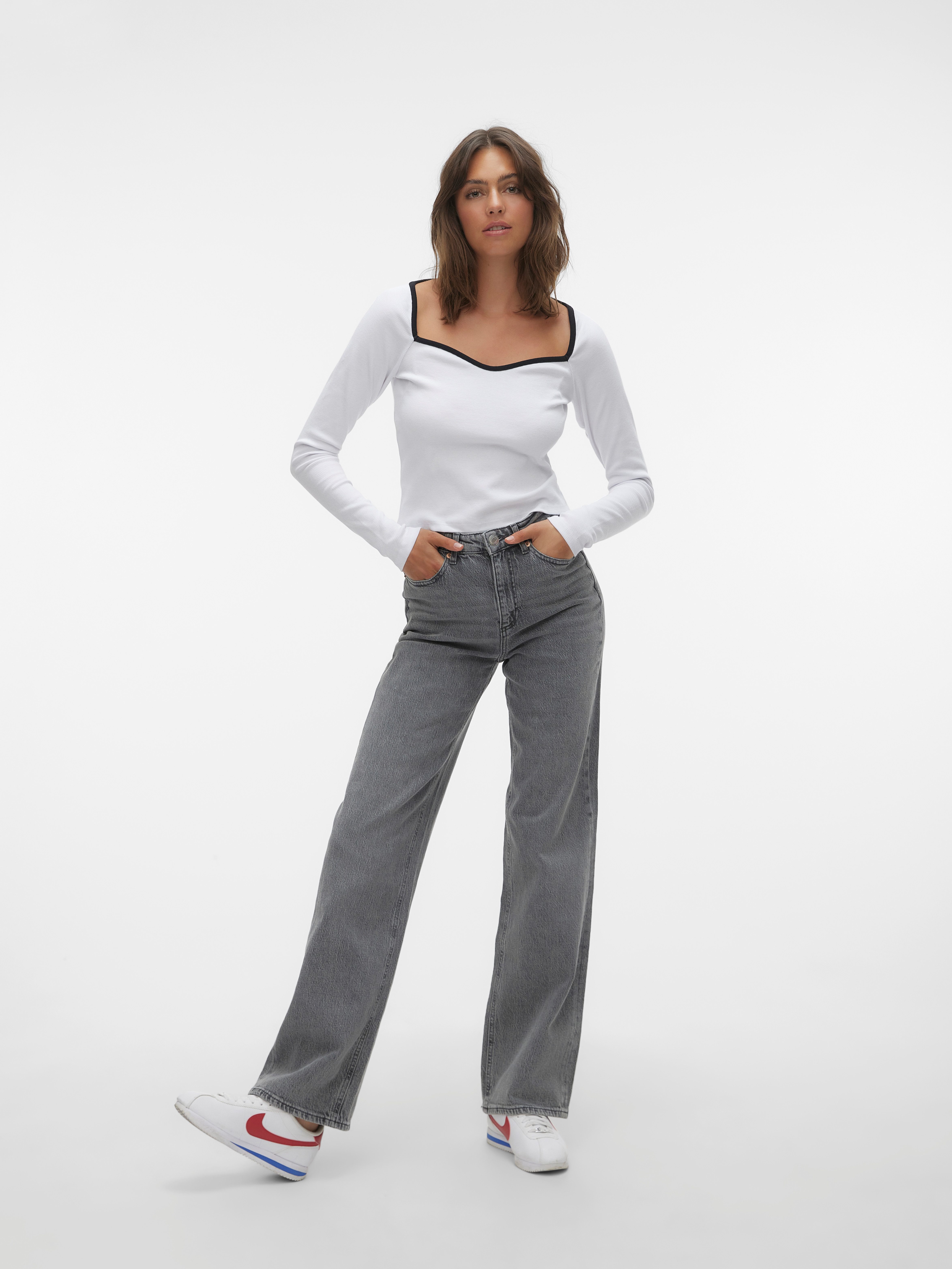 Vero Moda High-waist jeans VMTESSA HR WIDE JEANS RA206 GA NOOS