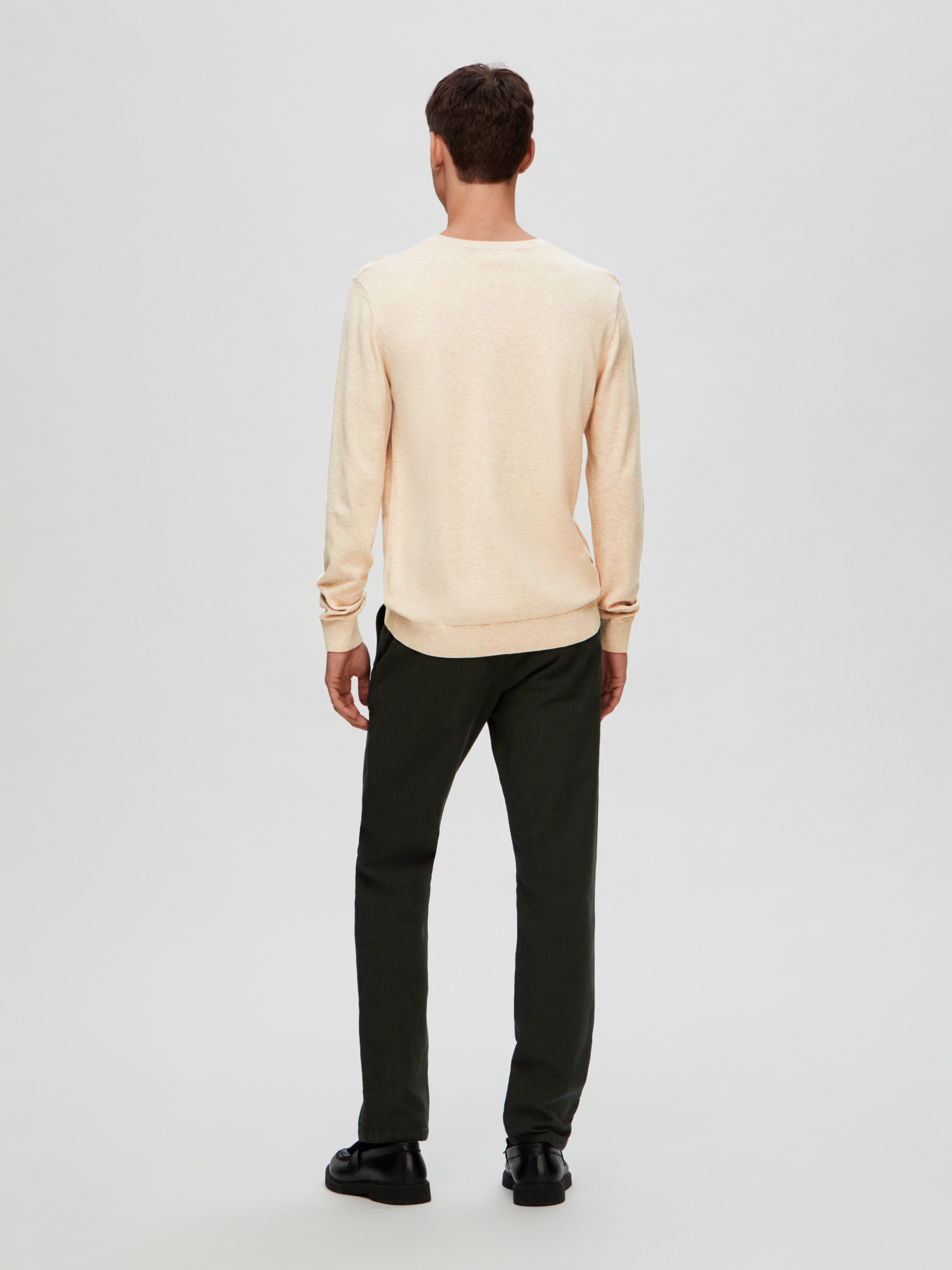 SELECTED HOMME Gebreide trui SLHBERG CREW NECK NOOS