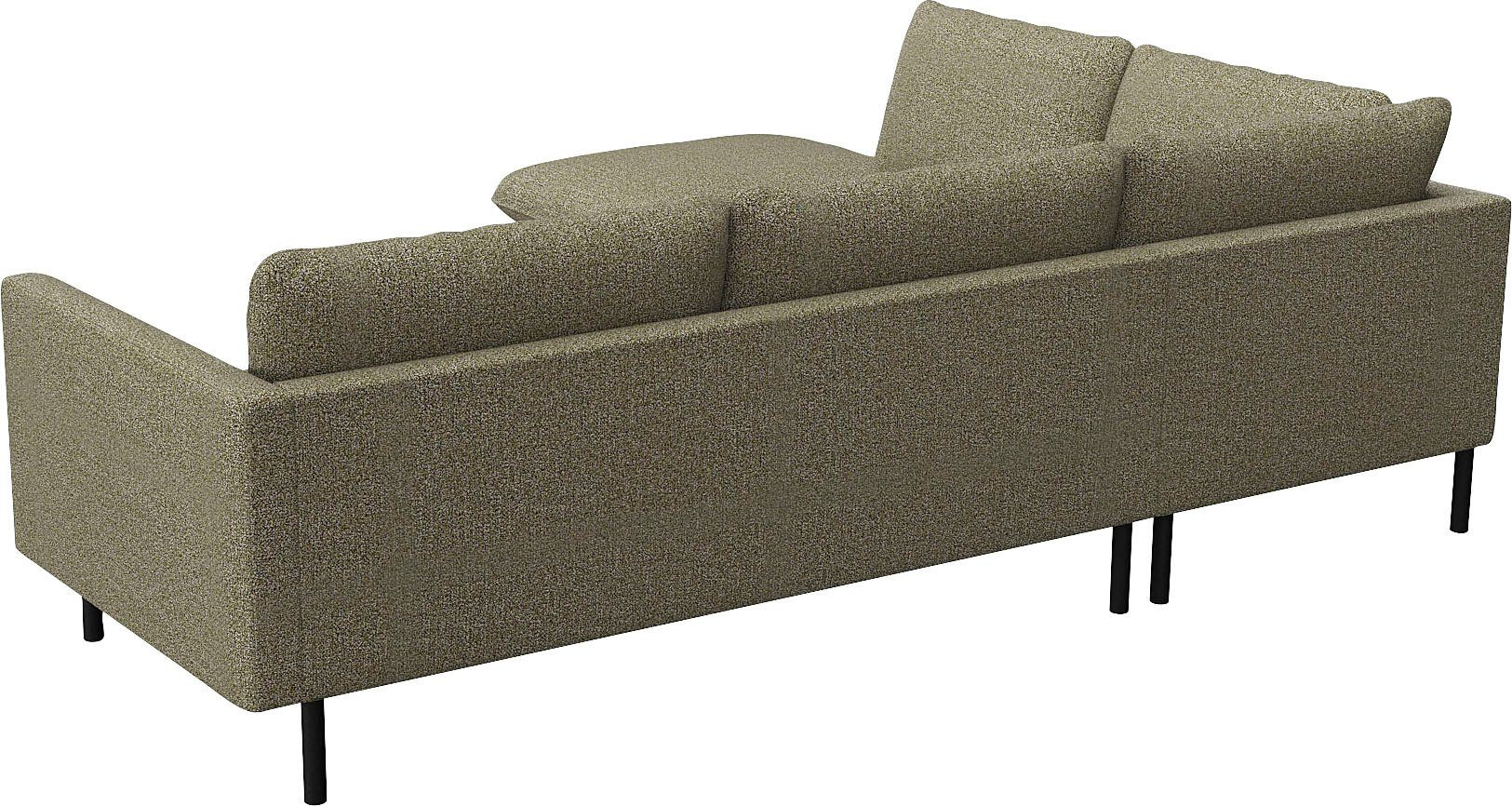 FLEXLUX Hoekbank Bolzano designbank, comfortabel door koudschuim in de zitting, L-vorm